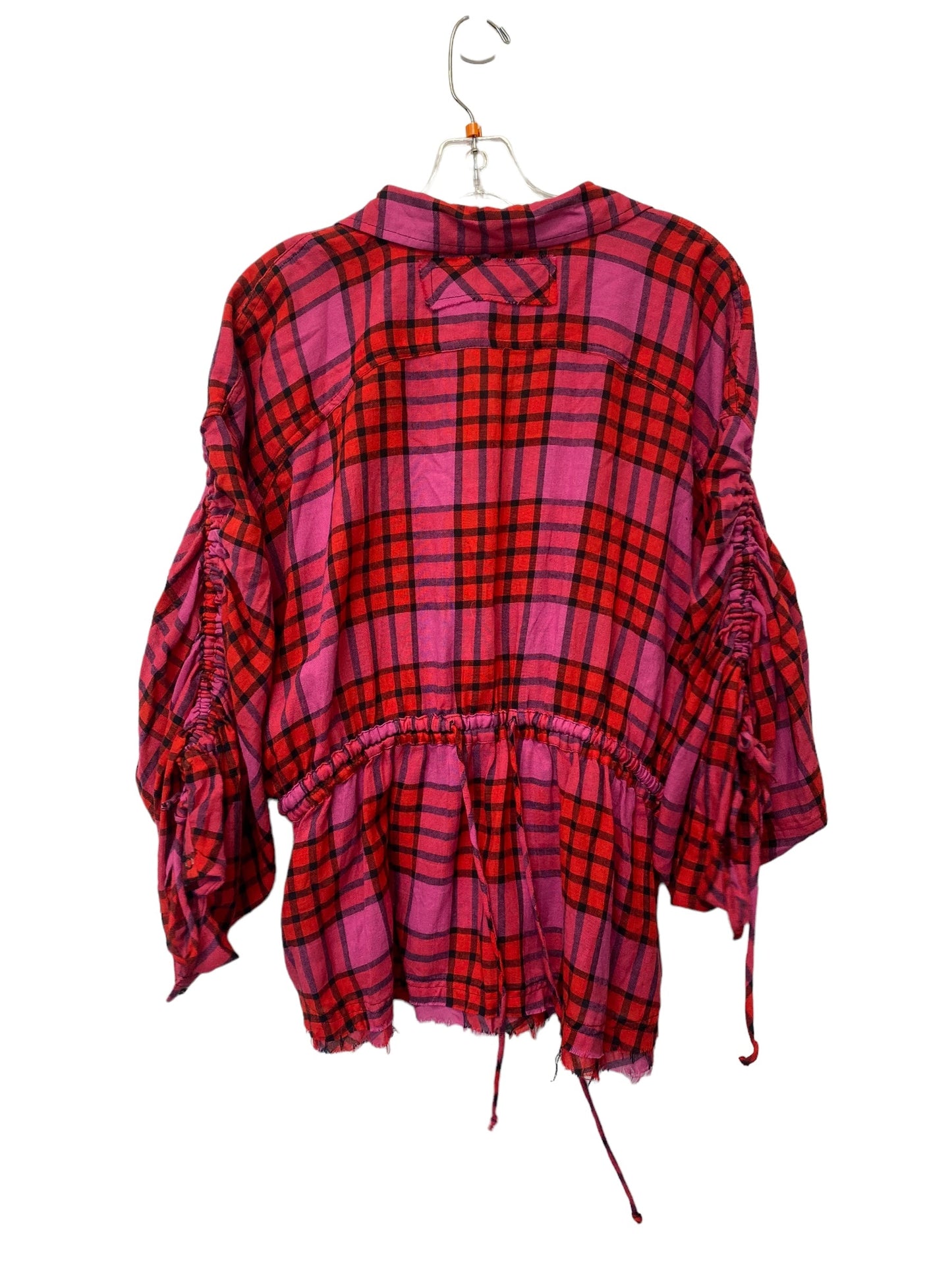 Plaid Pattern Top Long Sleeve We The Free, Size L