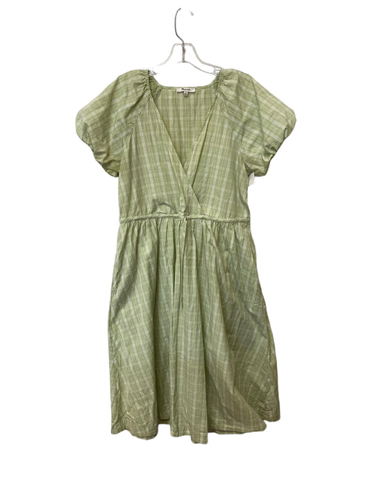 Green Dress Casual Midi Madewell, Size M