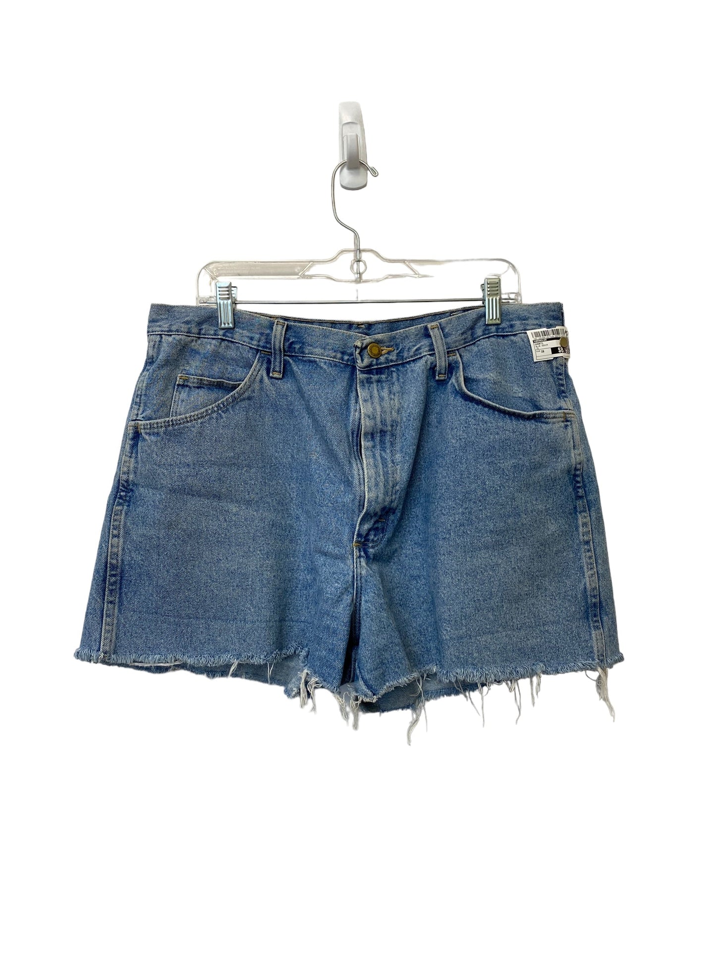 Blue Denim Shorts Wrangler, Size 16