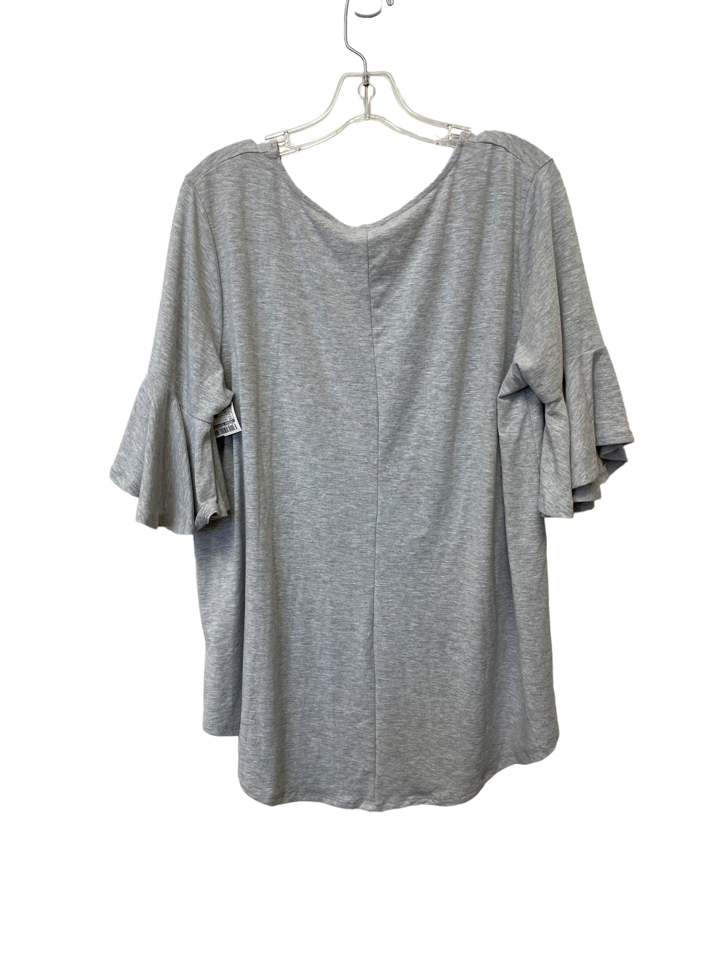 Grey Top Long Sleeve Zenana Outfitters, Size 1x
