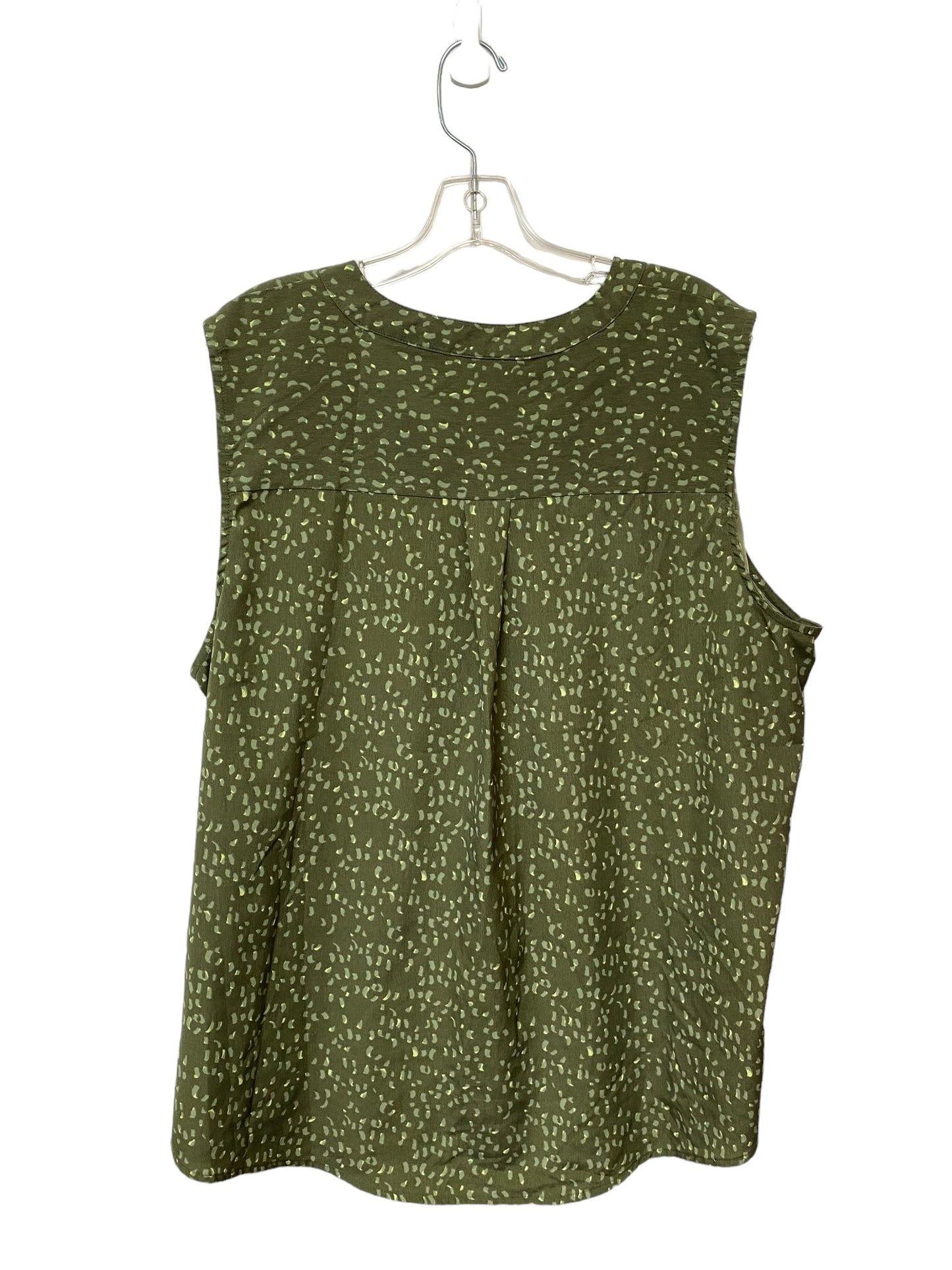 Green Top Sleeveless Evri, Size 2x