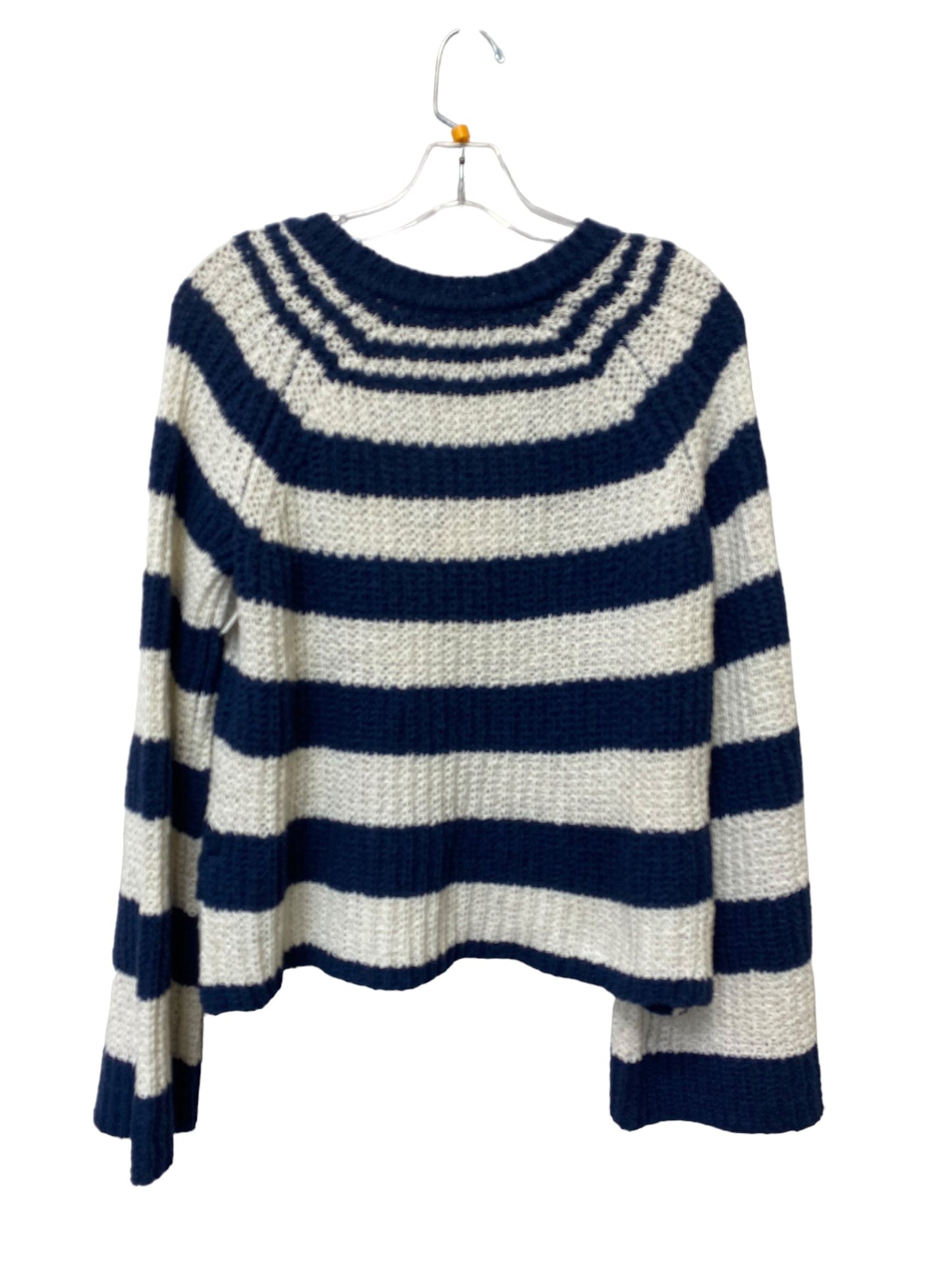 Sweater By Pilcro In Blue & White, Size: M