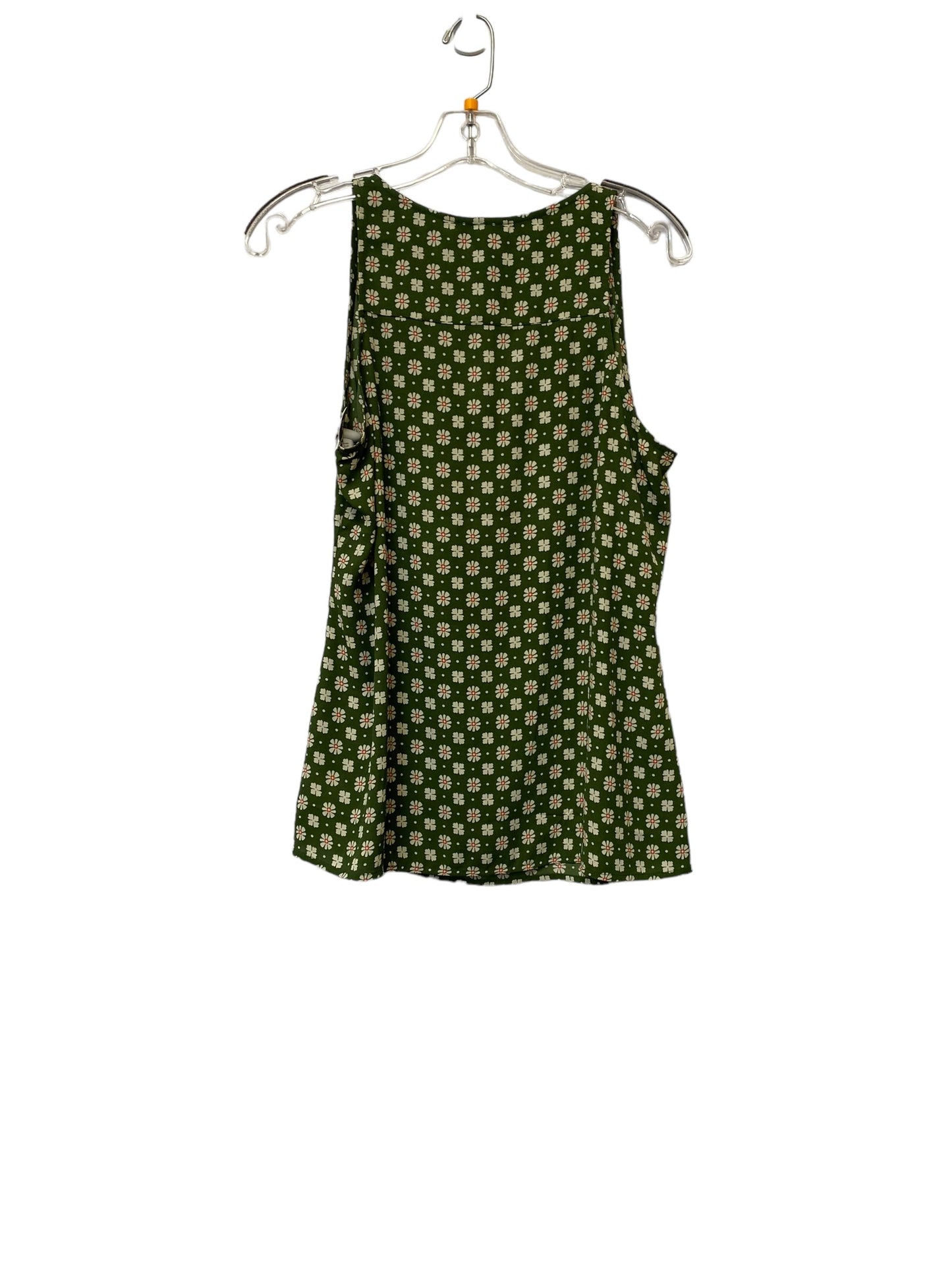 Top Sleeveless By Cabi In Green, Size: S