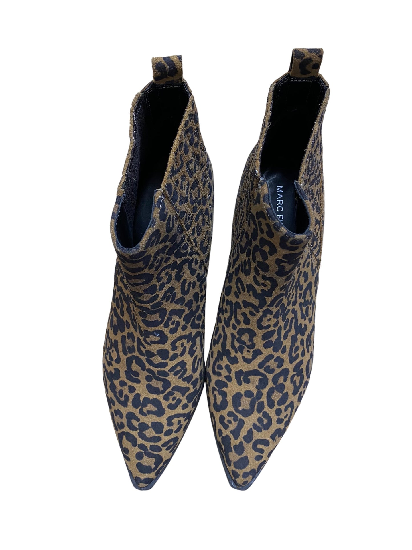 Boots Ankle Flats By Marc Fisher In Animal Print, Size: 9