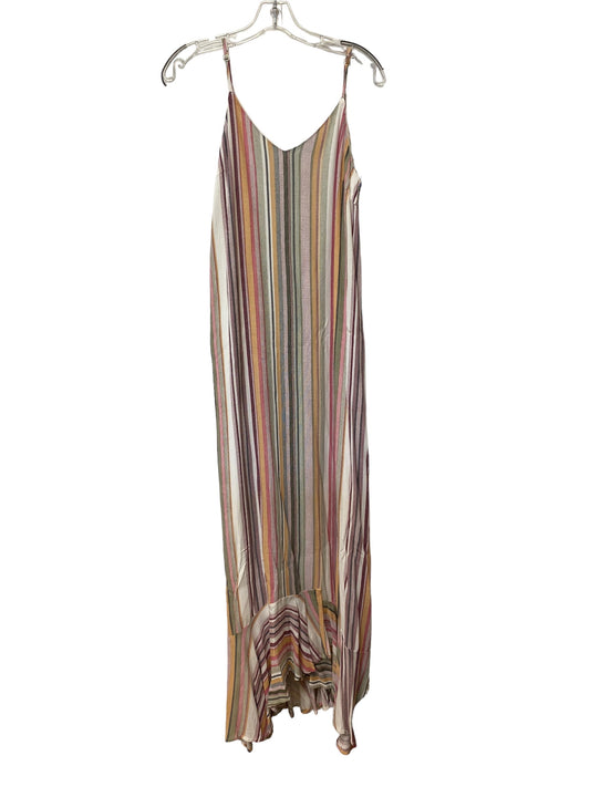 Striped Pattern Dress Casual Maxi She + Sky, Size S