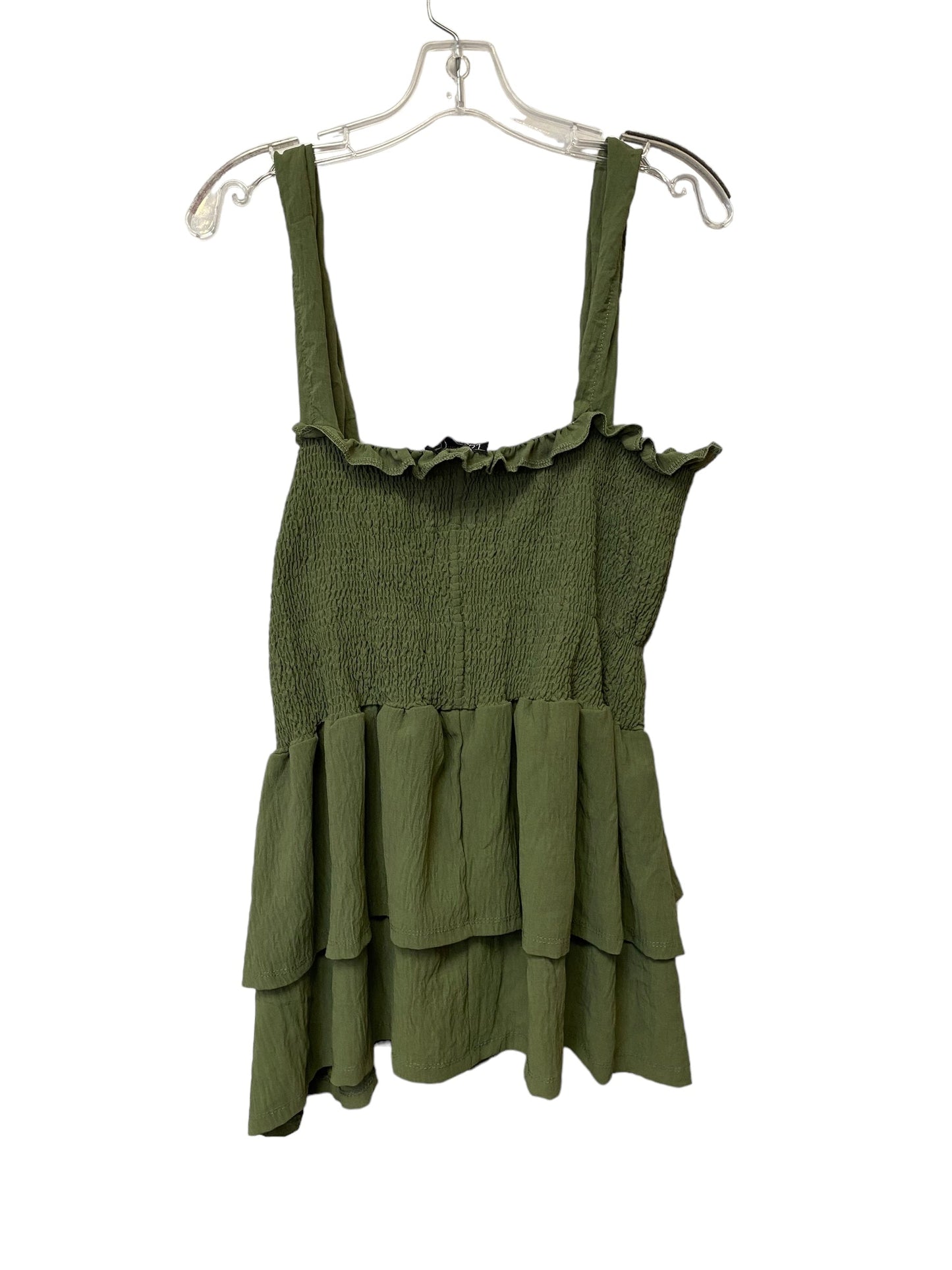 Green Top Sleeveless Love, Size 3x