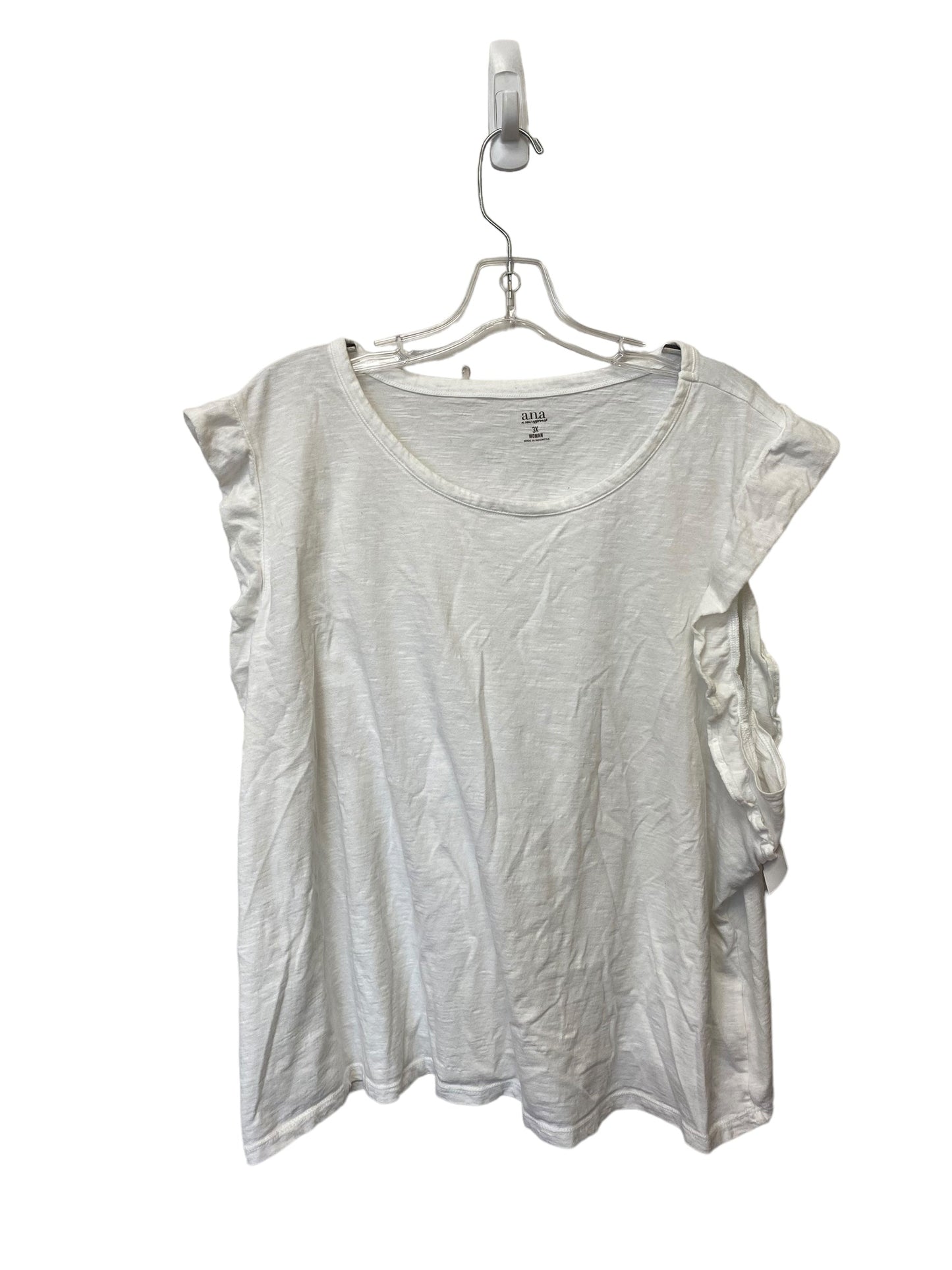 White Top Sleeveless Ana, Size 3x