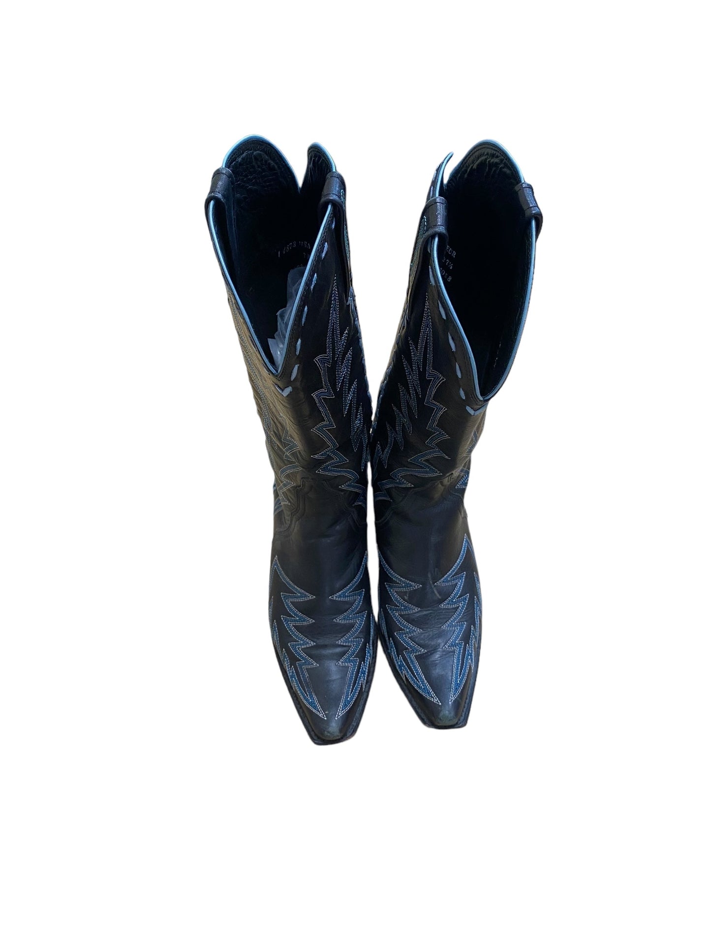 Black & Blue Boots Western Clothes Mentor, Size 7