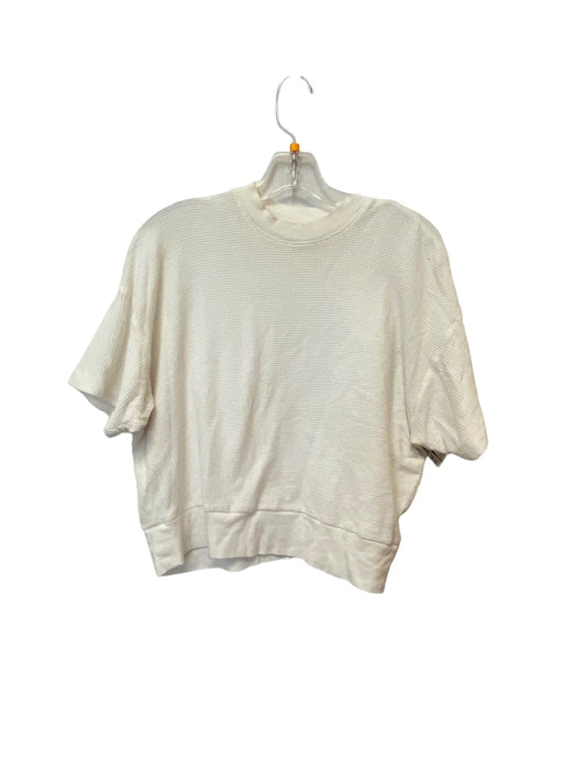 Cream Top Short Sleeve Madewell, Size M