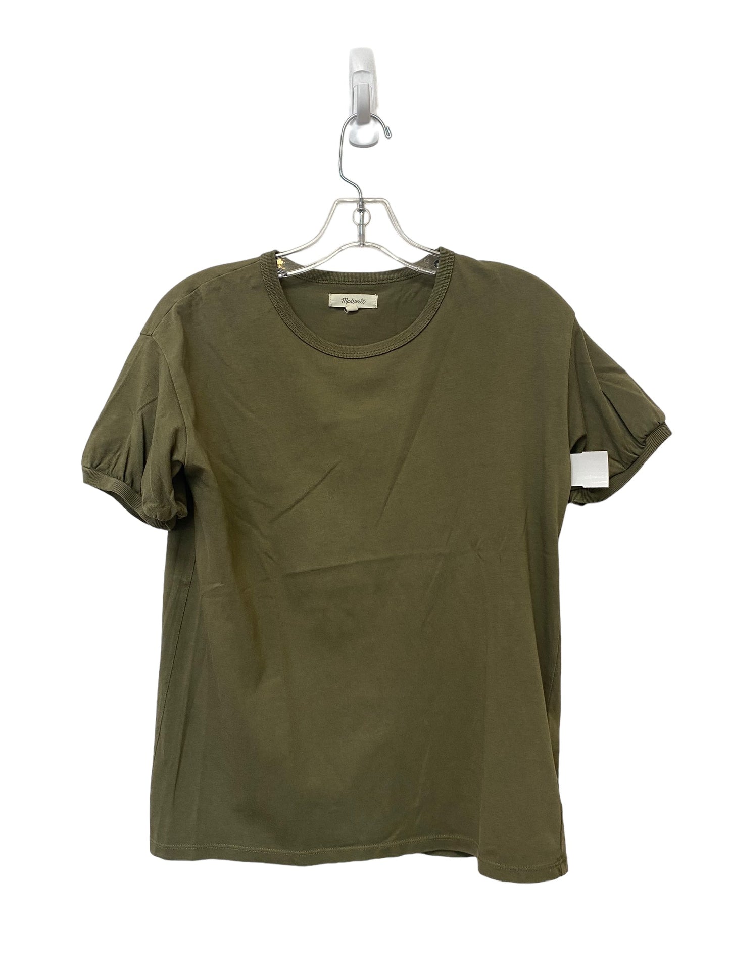 Green Top Short Sleeve Madewell, Size Xxs