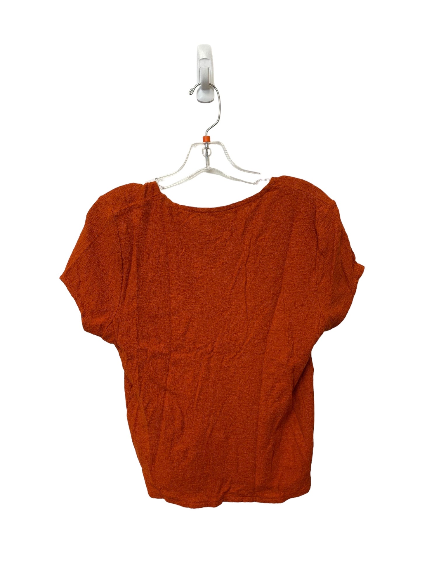 Orange Top Short Sleeve Madewell, Size S