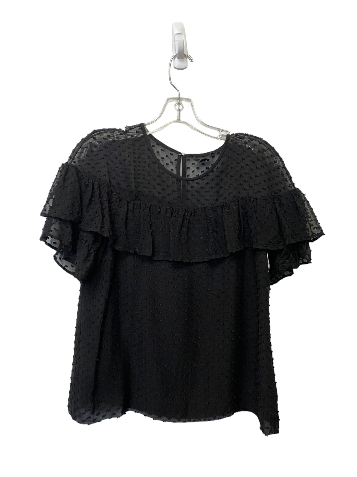 Black Top Short Sleeve J. Crew, Size 10