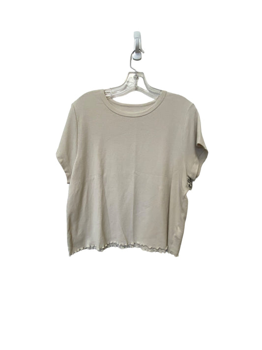 Beige Top Short Sleeve Old Navy, Size 2x