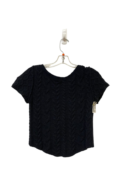 Top Short Sleeve By Free People In Black, Size: S