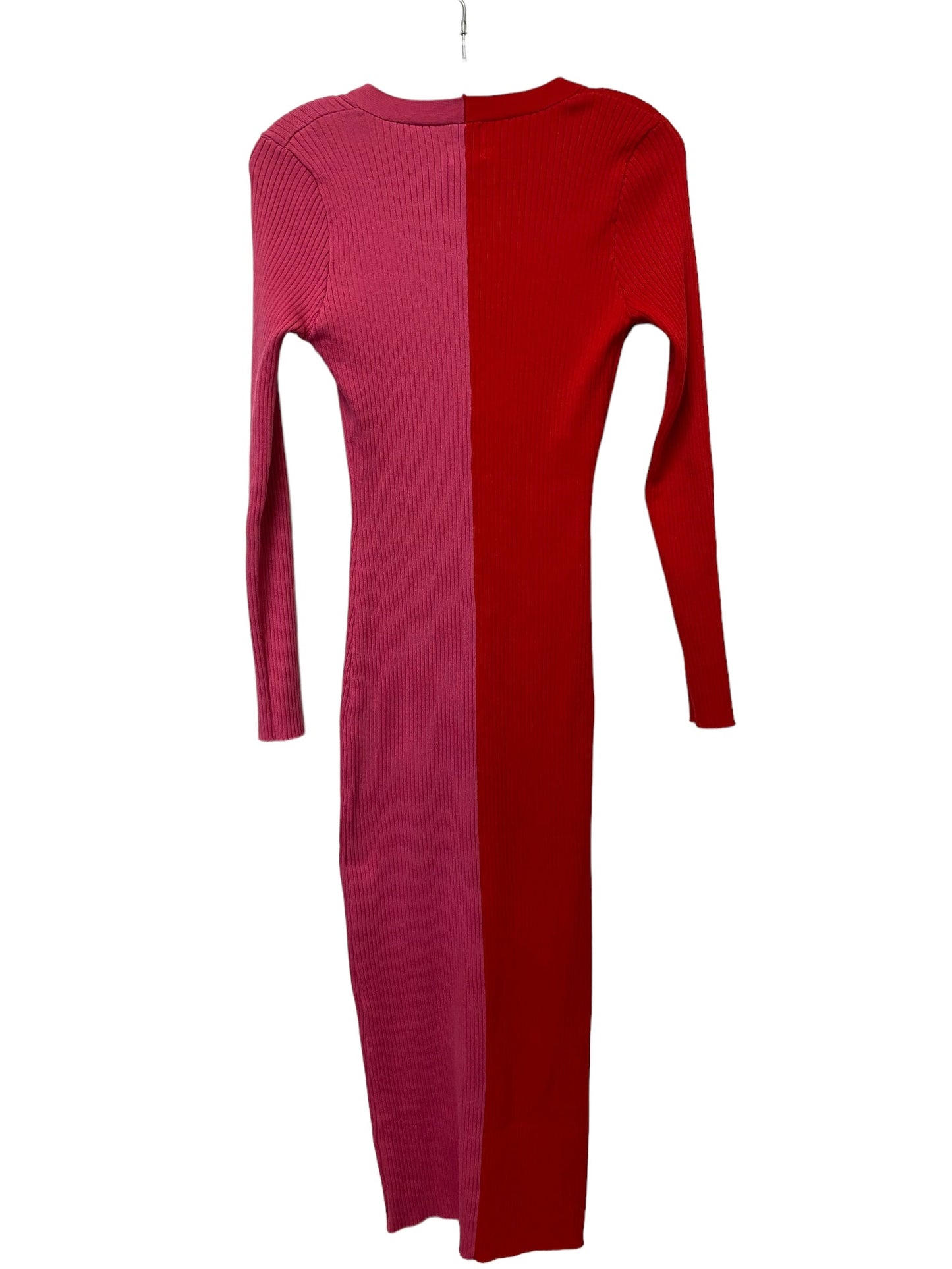 Red Dress Casual Maxi Blue Rain, Size S