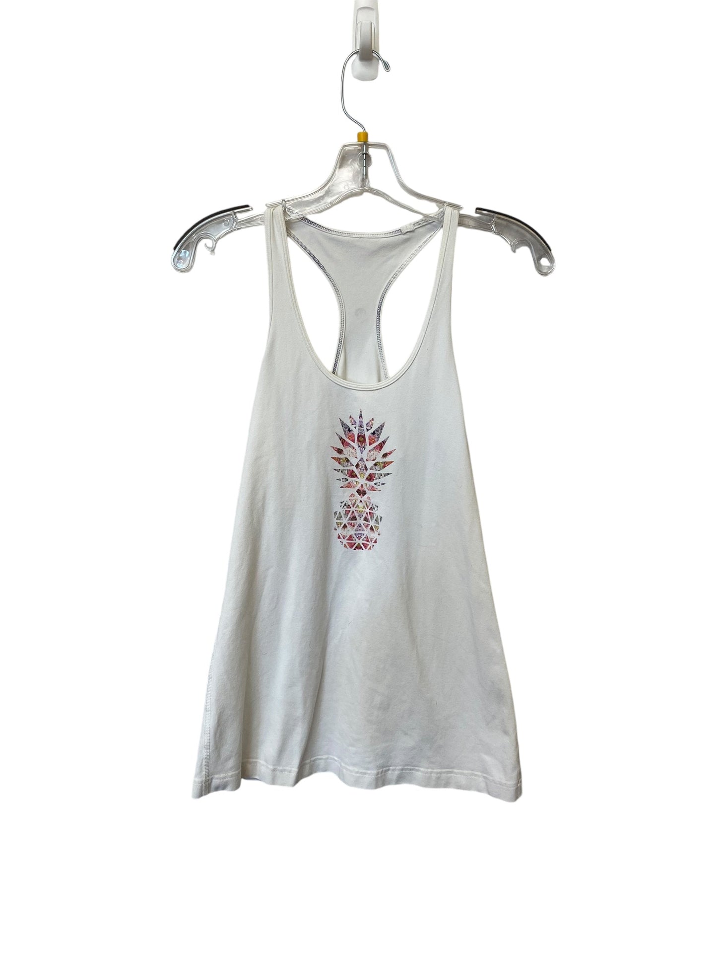 Athletic Tank Top By Lululemon In White, Size: S