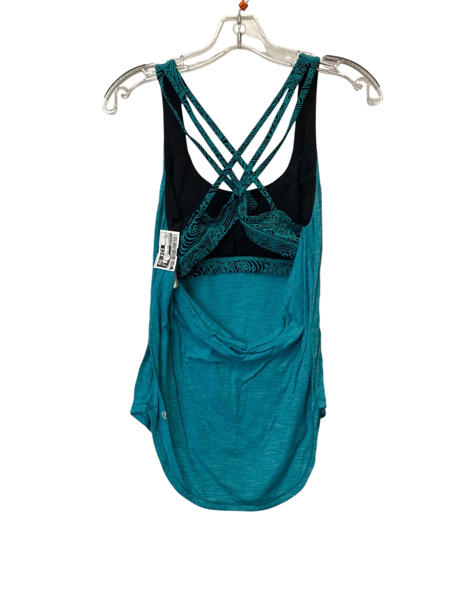 Athletic Tank Top By Lululemon In Teal, Size: S