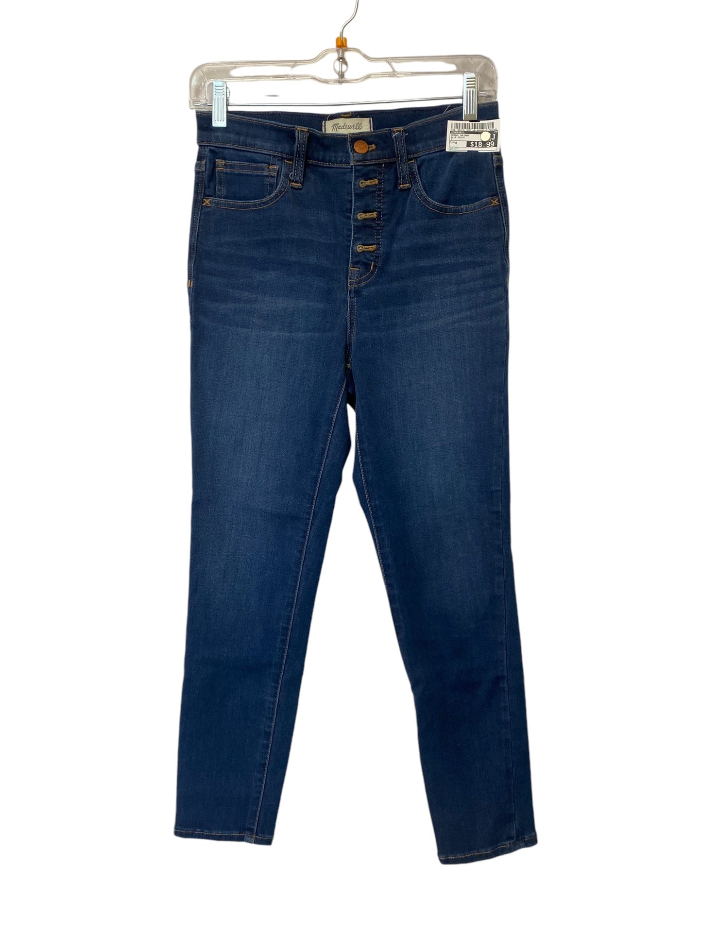 Jeans Skinny By Madewell In Blue Denim, Size: 0