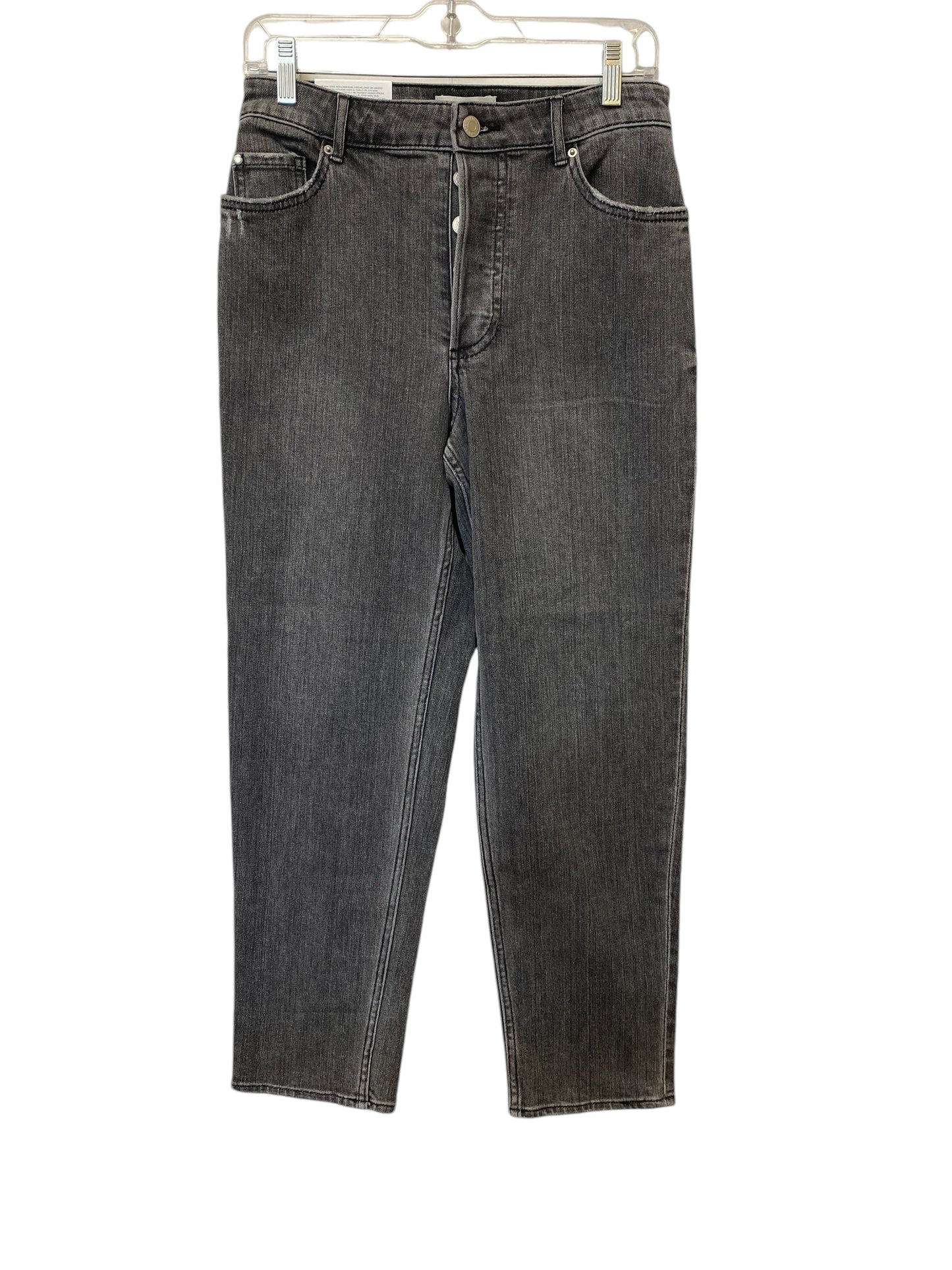 Jeans Boyfriend By H&m In Grey Denim, Size: 4