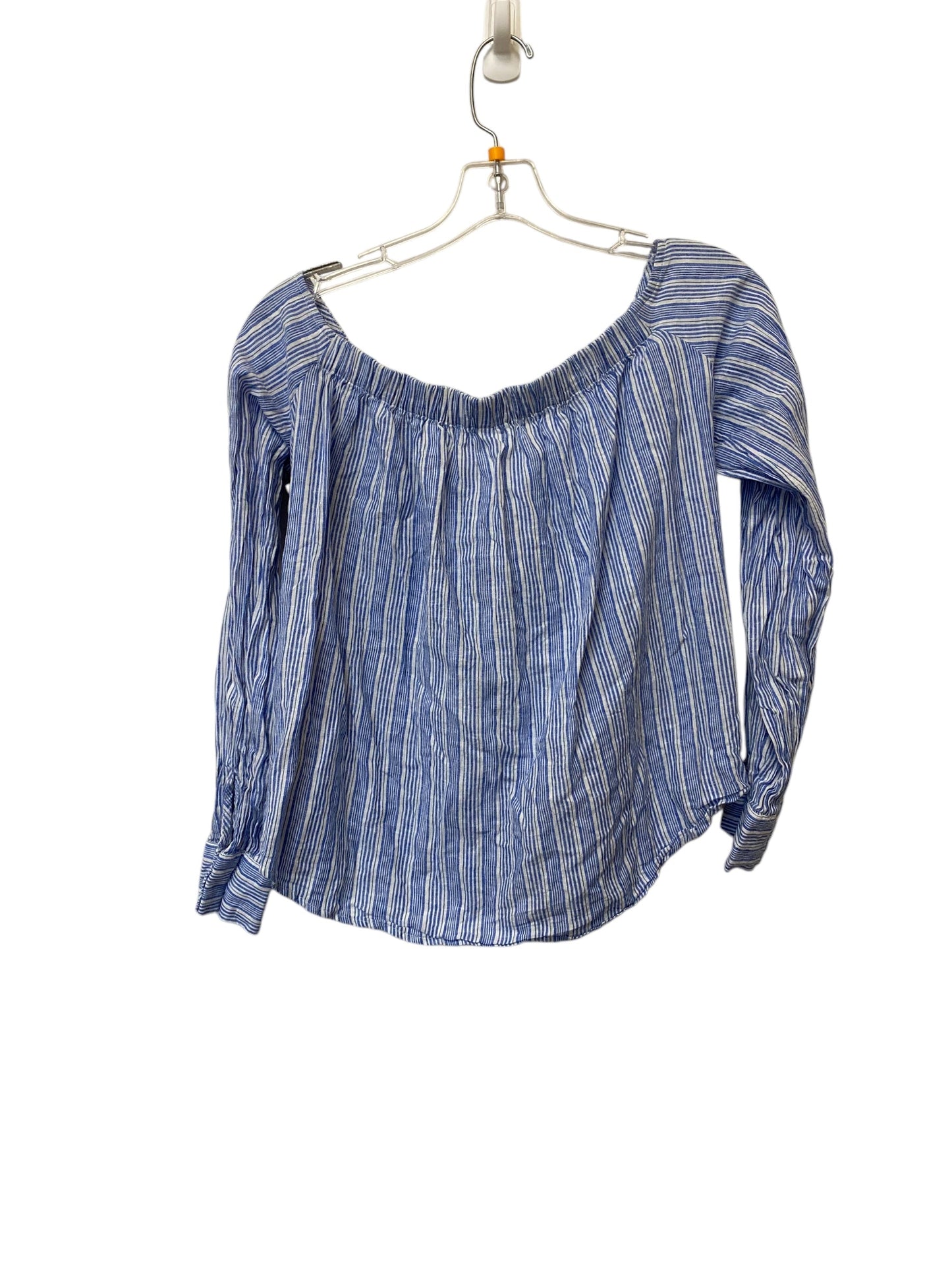 Top Long Sleeve By Free People In Blue, Size: M