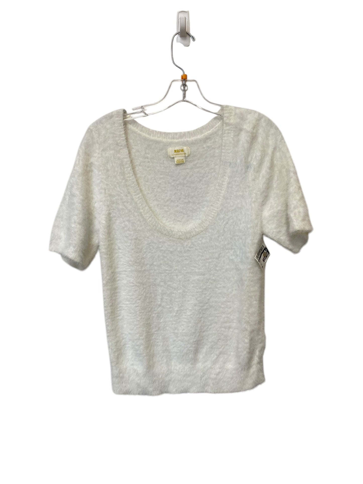 Top Short Sleeve By Maeve In White, Size: M