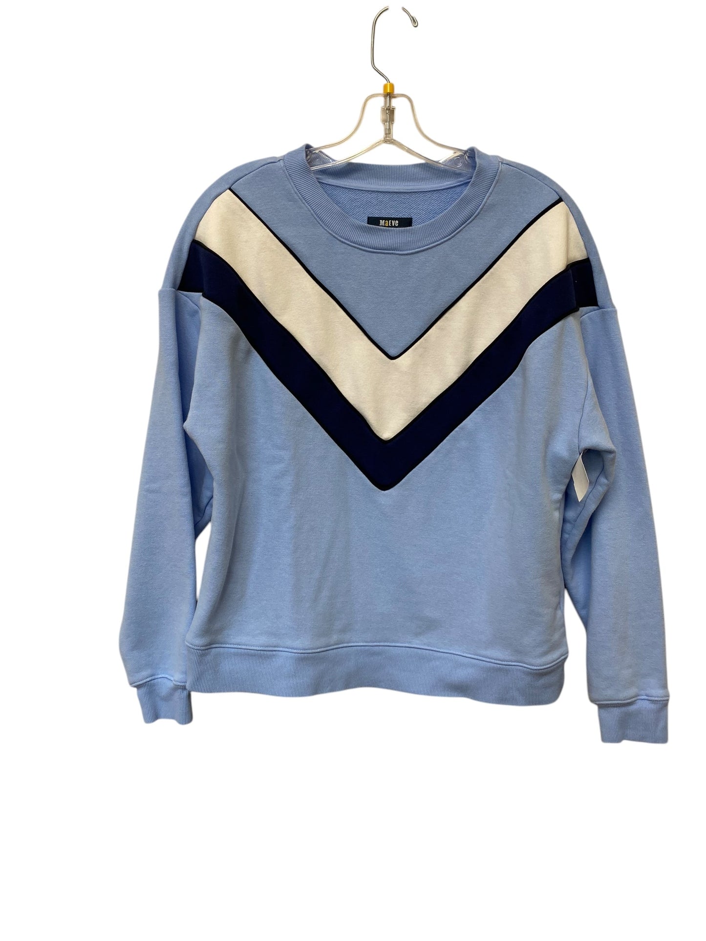 Sweatshirt Crewneck By Maeve In Blue, Size: S