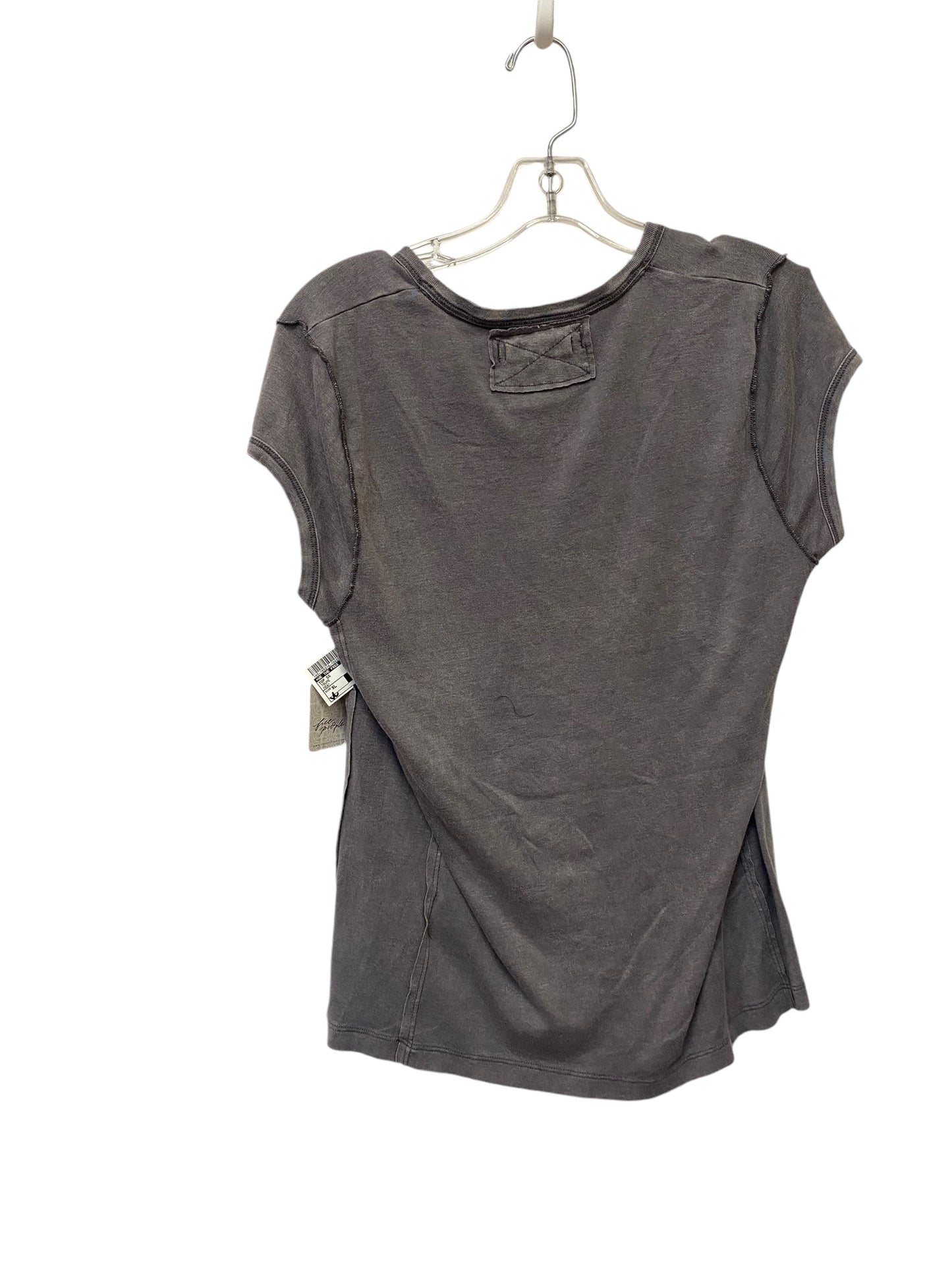 Top Short Sleeve By We The Free In Taupe, Size: Xl