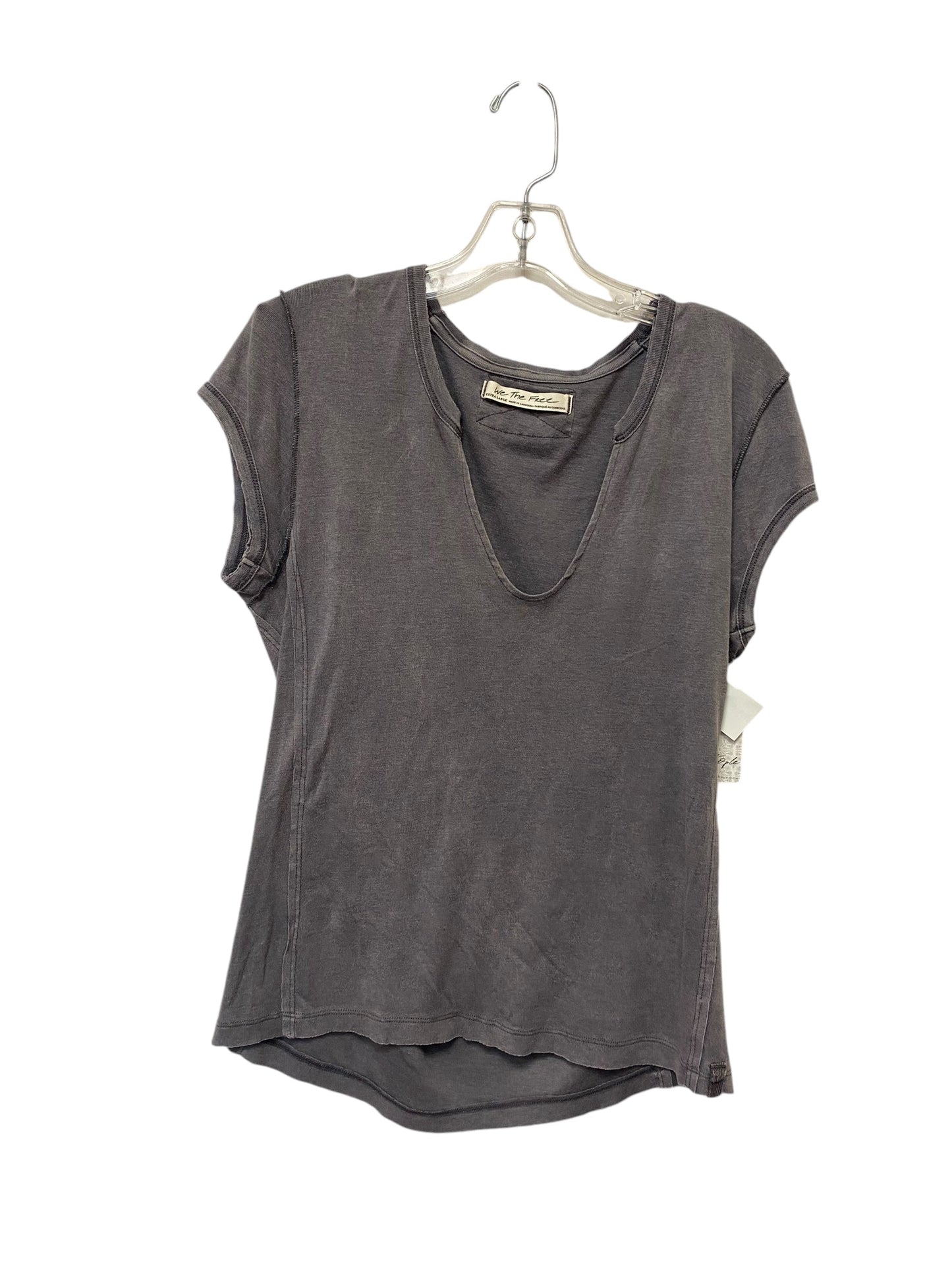 Top Short Sleeve By We The Free In Taupe, Size: Xl