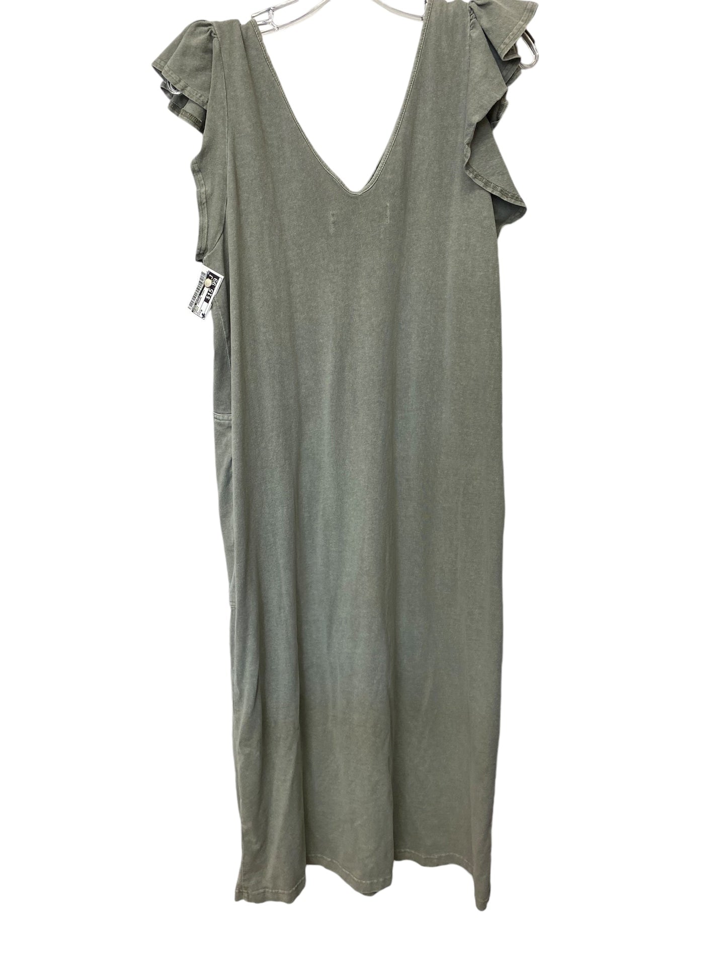 Dress Casual Midi By Free People In Green, Size: M