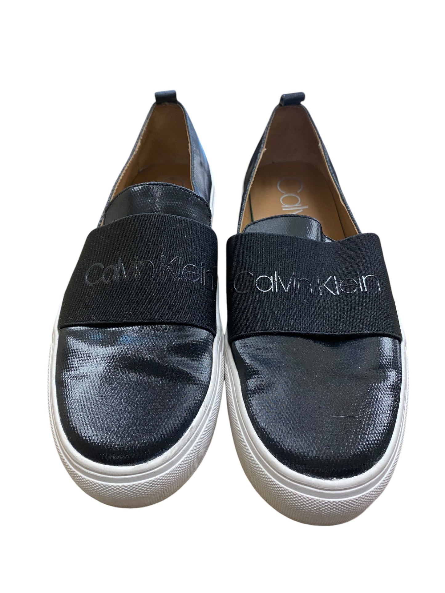 Shoes Flats By Calvin Klein In Black, Size: 8