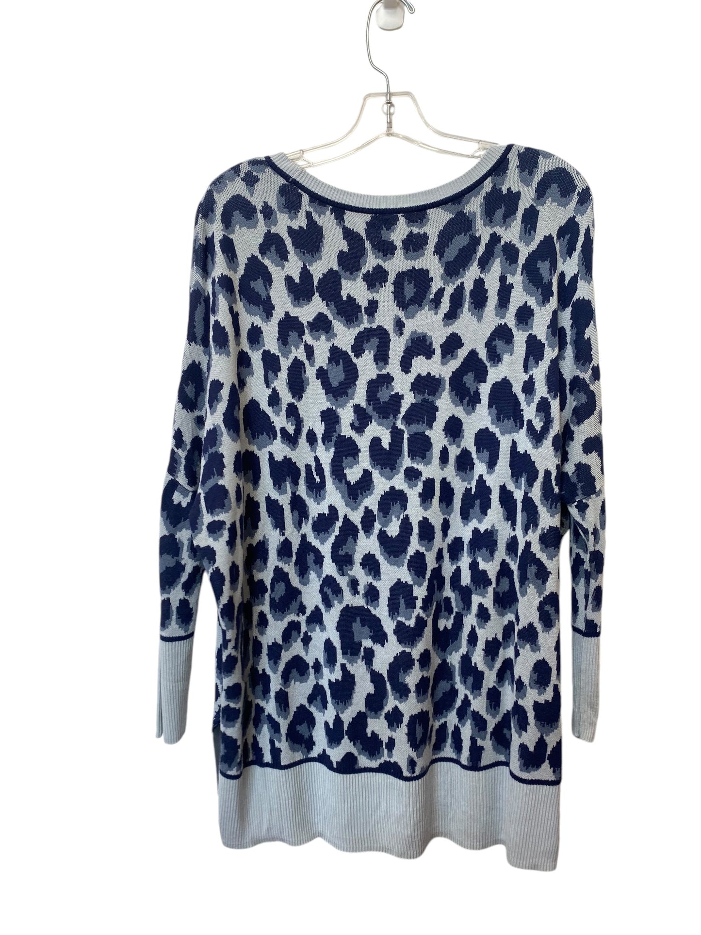 Top Long Sleeve By Wonderly In Blue, Size: 1x