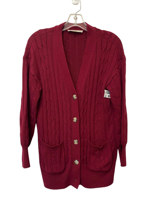 Cardigan By Loft In Red, Size: Mp