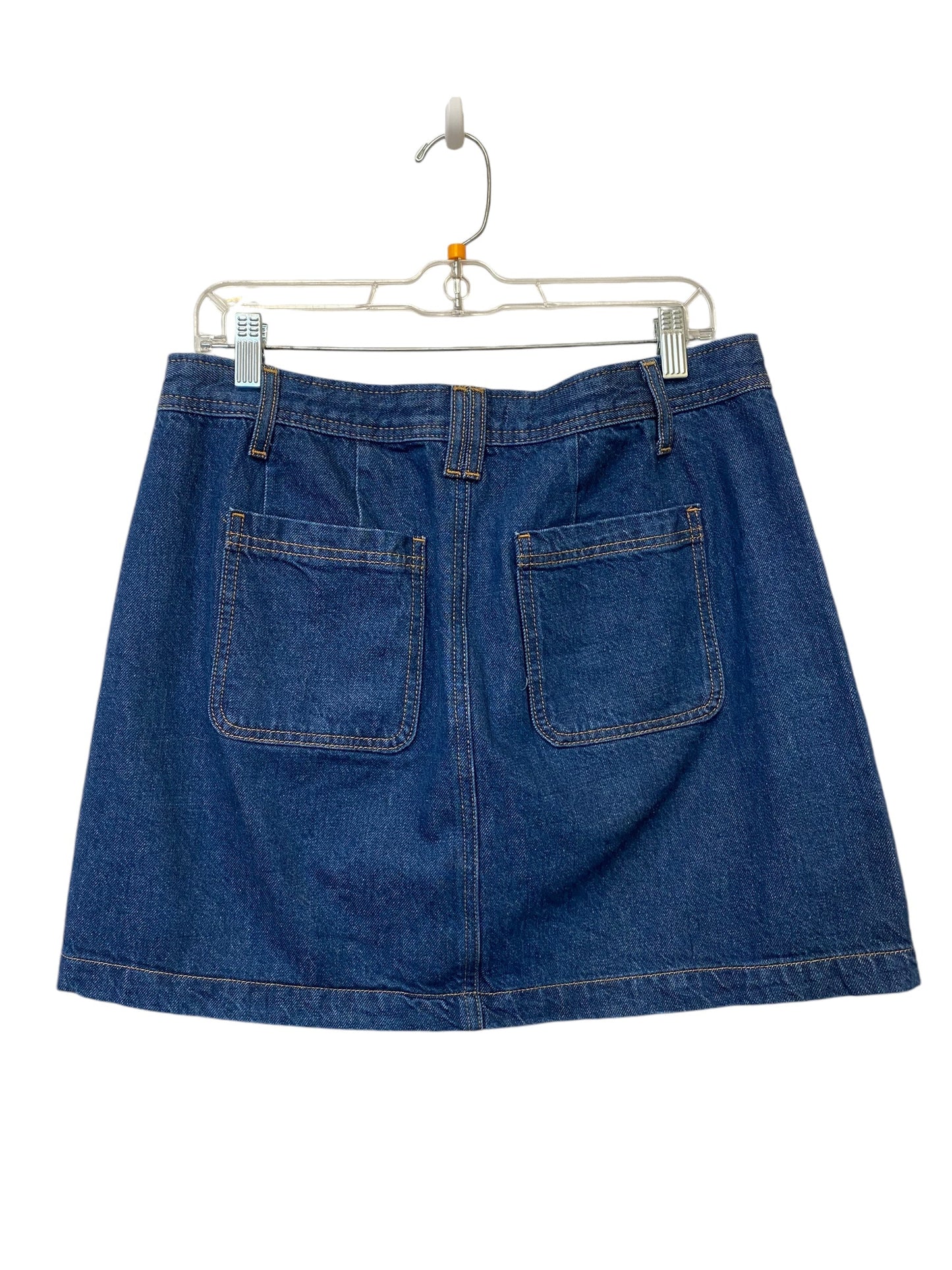 Skirt Mini & Short By Loft In Blue Denim, Size: 10p