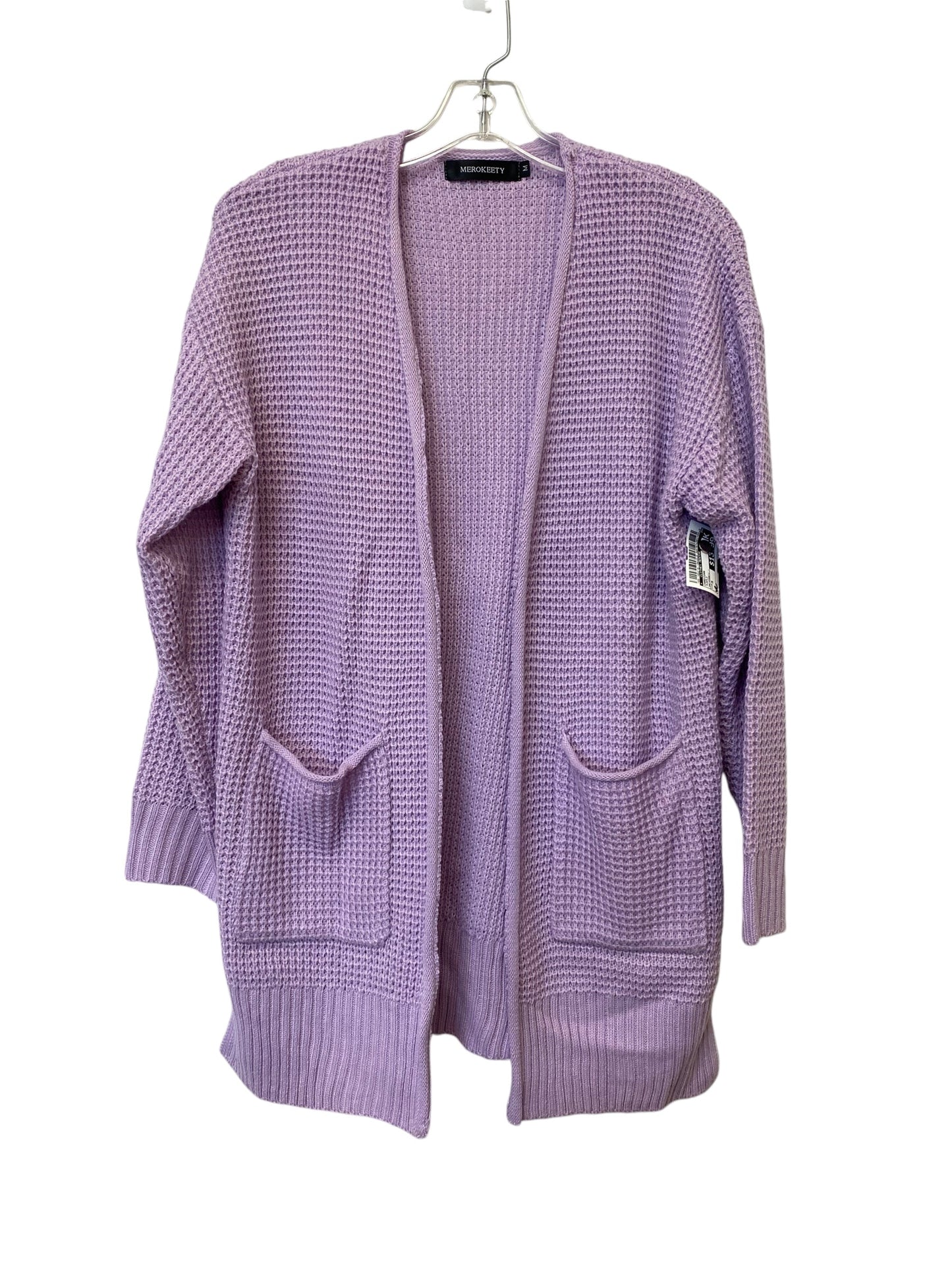 Cardigan By Clothes Mentor In Purple, Size: M