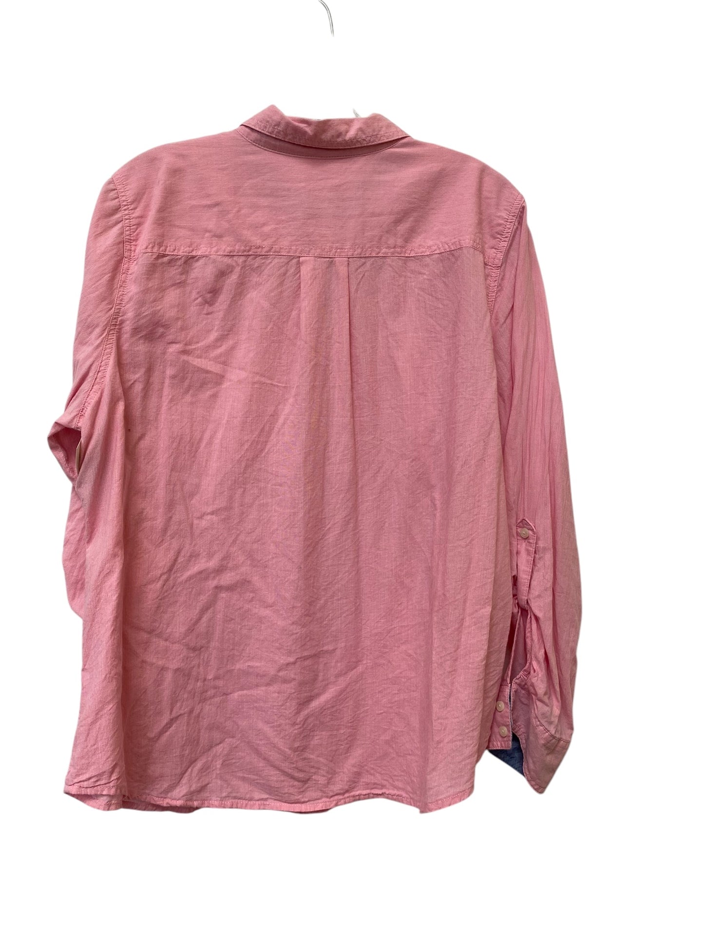 Top Long Sleeve By St Johns Bay In Pink, Size: Xl