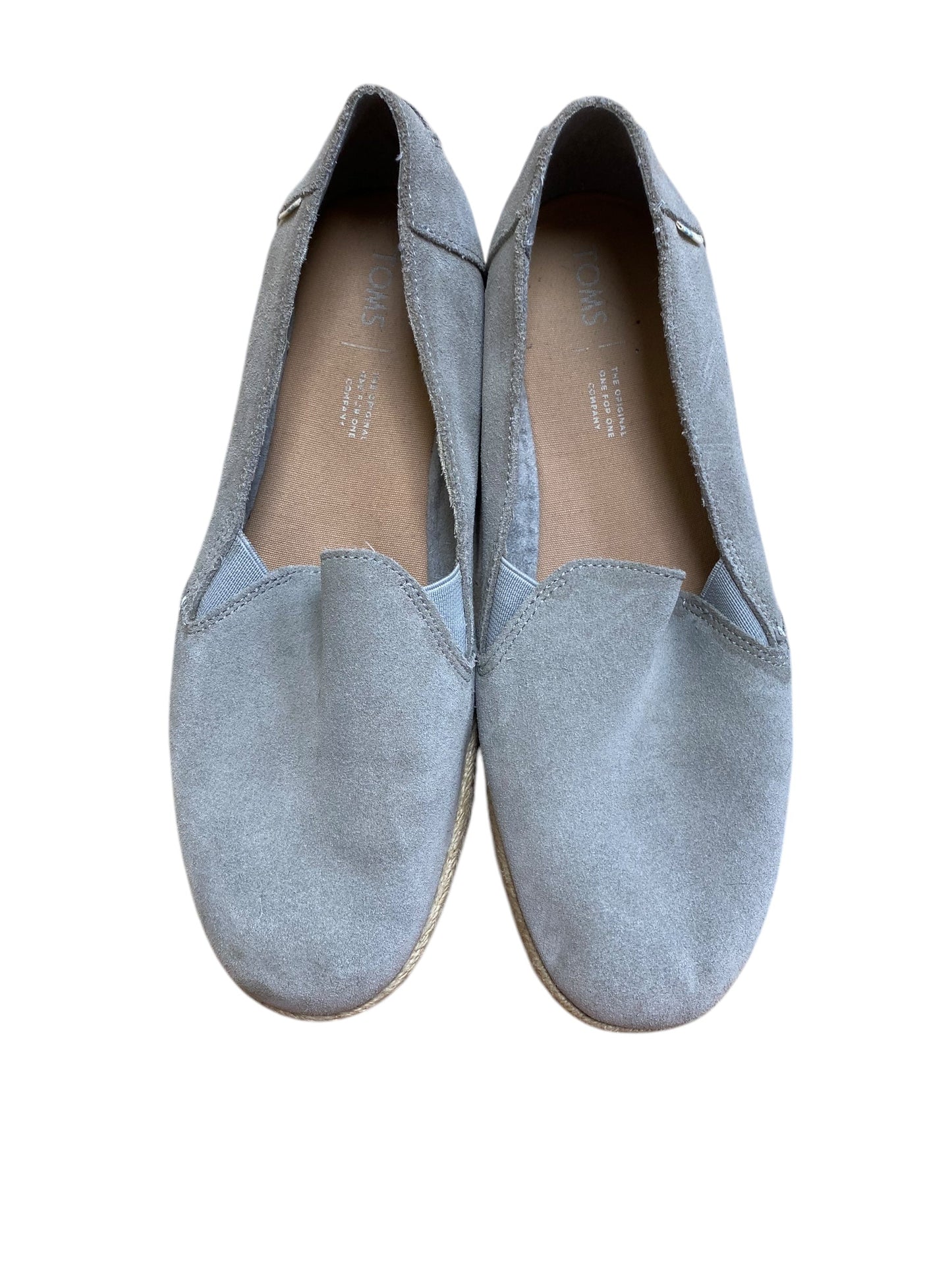 Shoes Flats By Toms In Grey, Size: 9