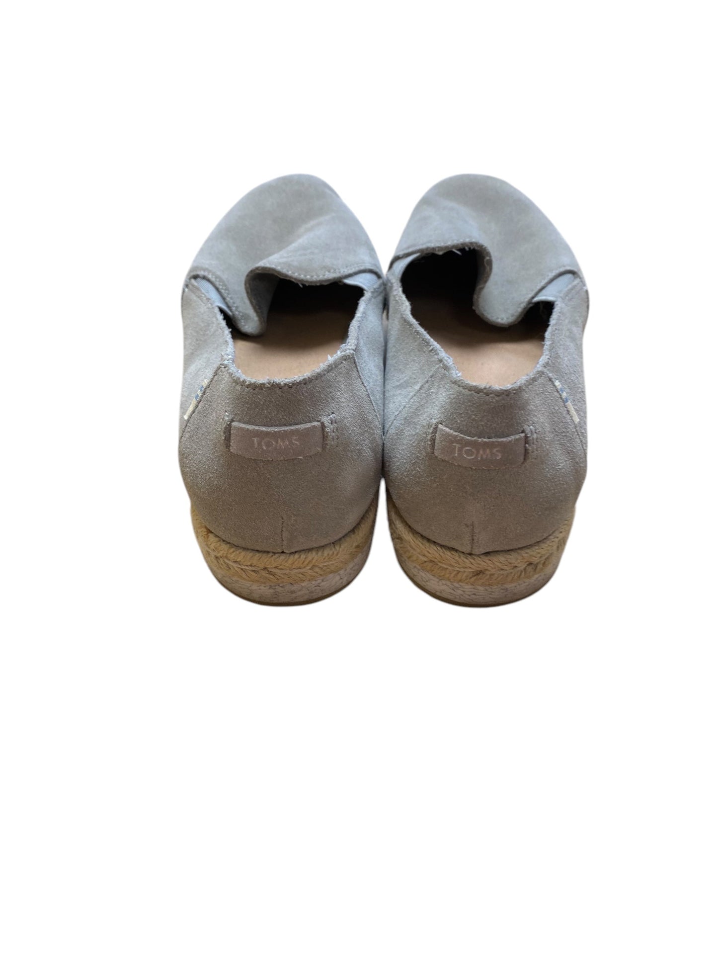 Shoes Flats By Toms In Grey, Size: 9