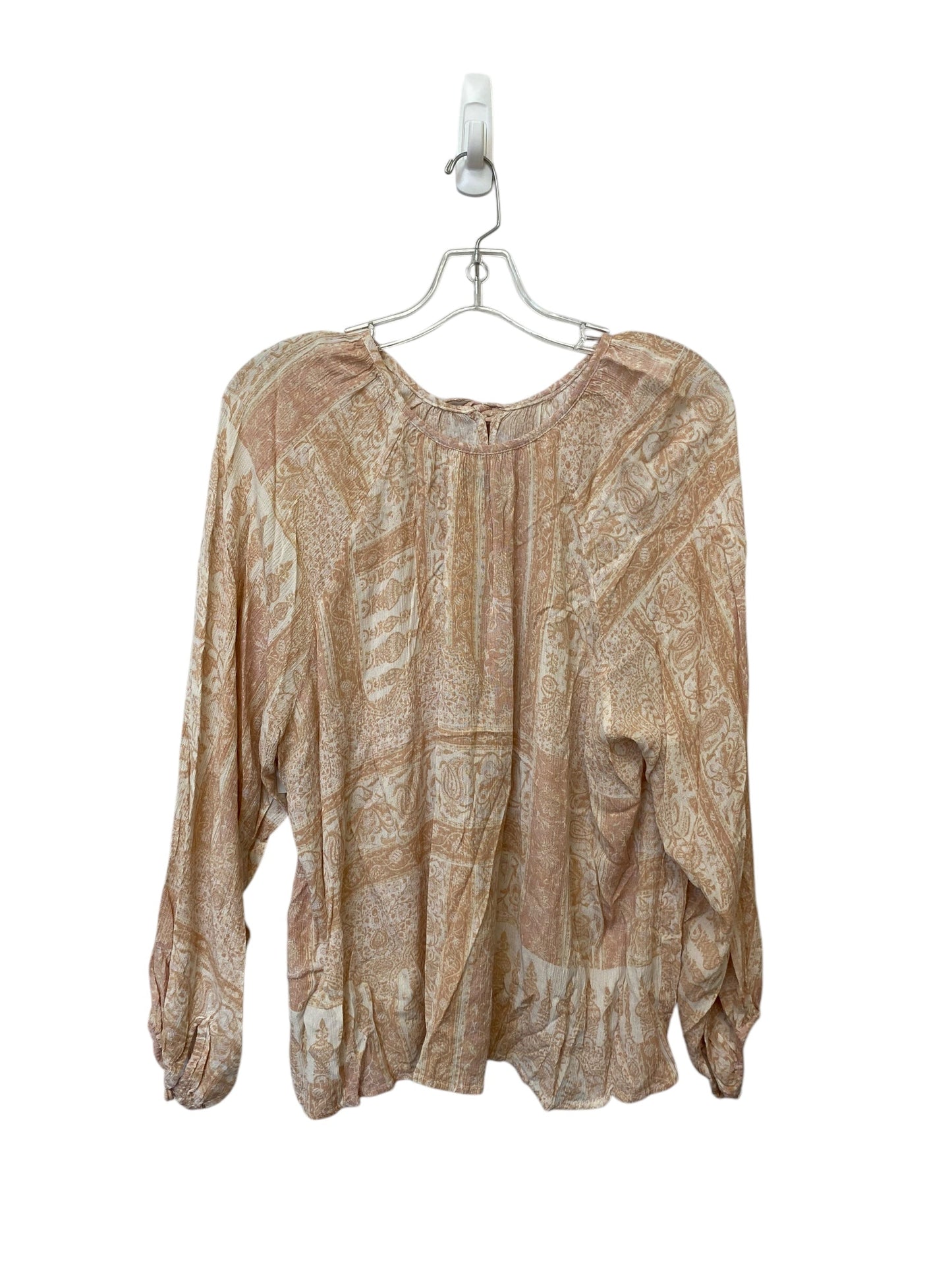 Top Long Sleeve By Wonderly In Pink, Size: L