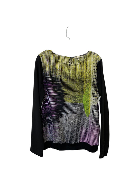 Top Long Sleeve By Calvin Klein In Multi-colored, Size: L