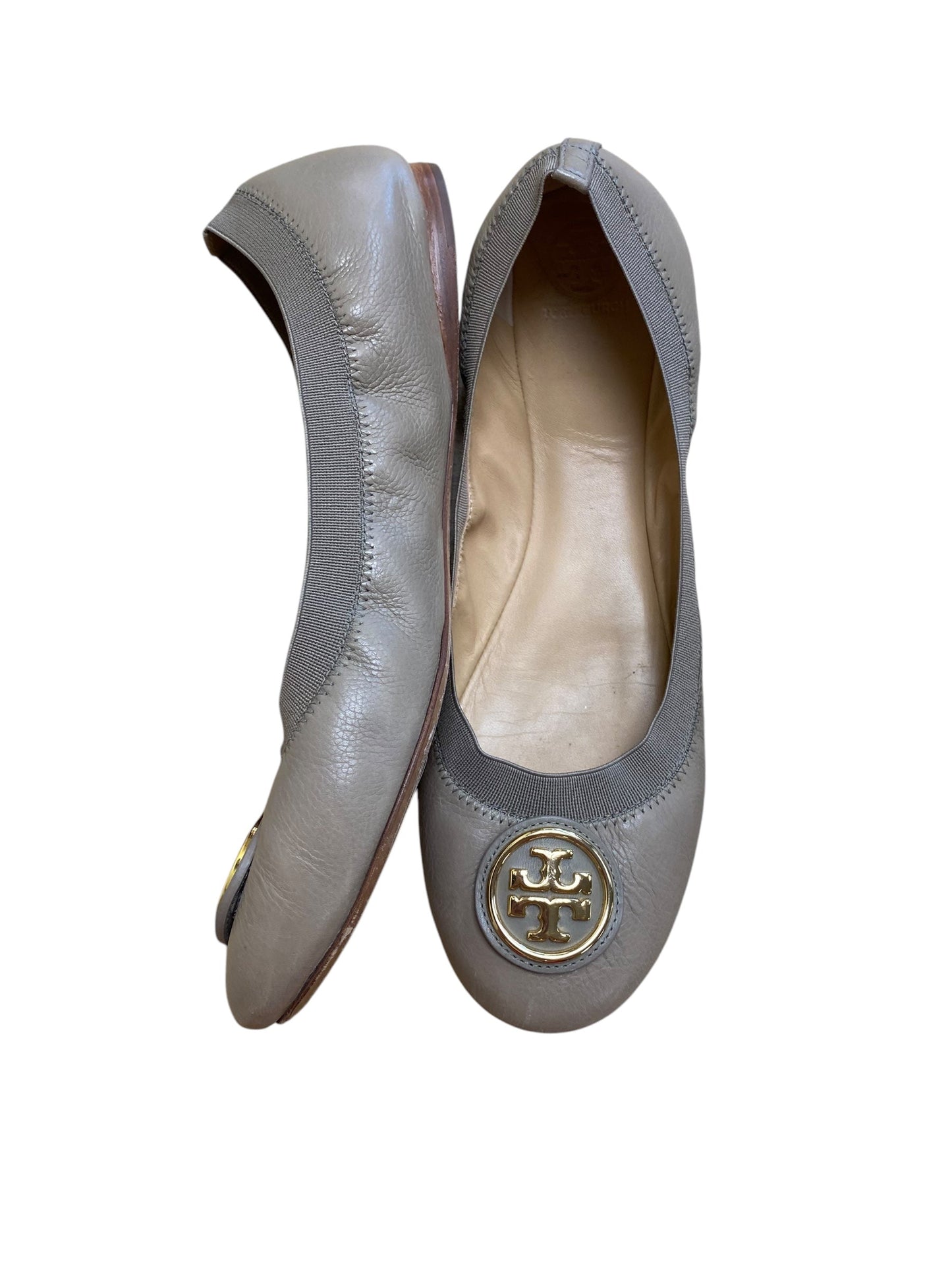 Shoes Flats By Tory Burch In Taupe, Size: 10.5