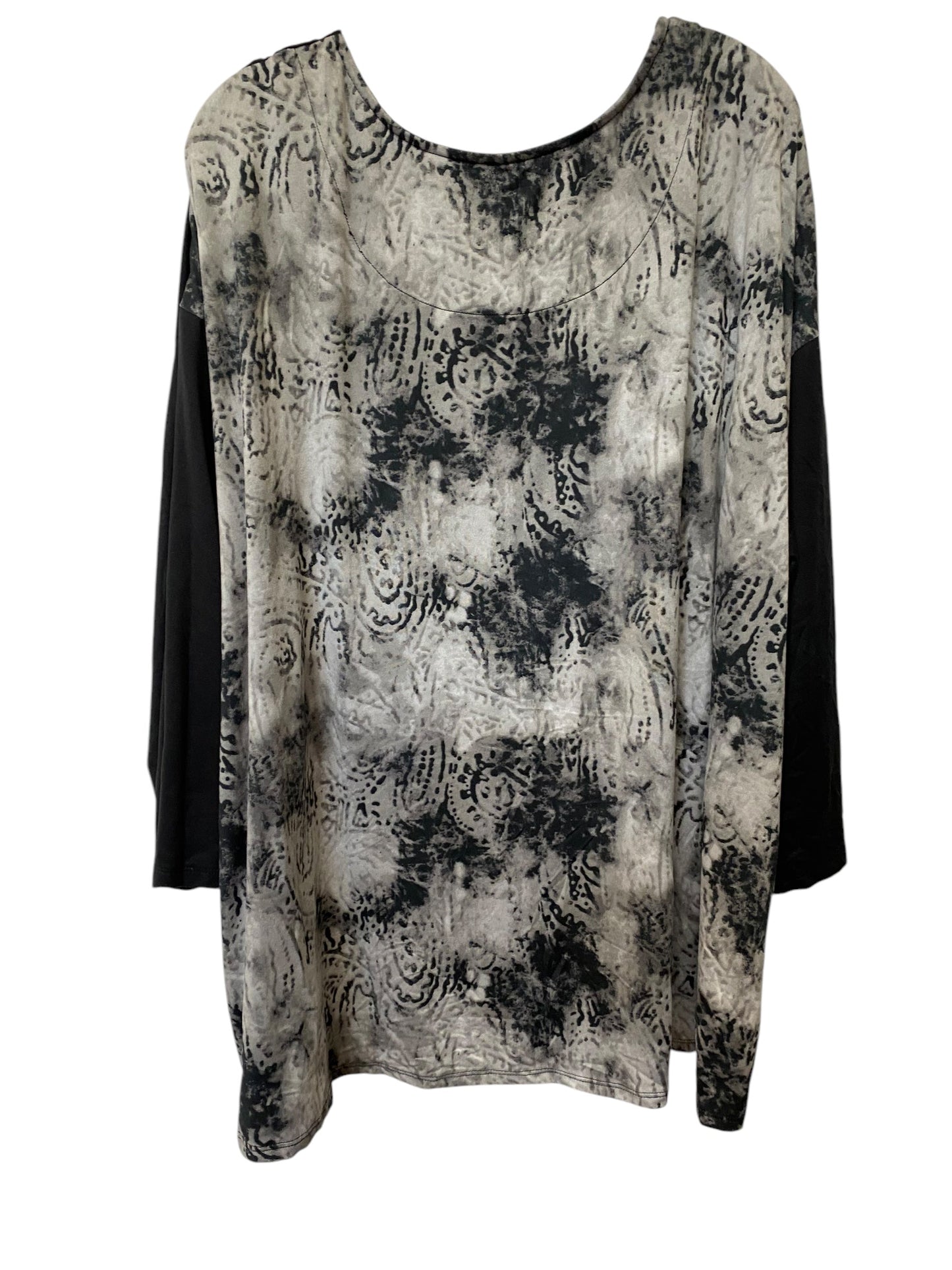 Top Long Sleeve By Carole Hochman In Black, Size: 2x