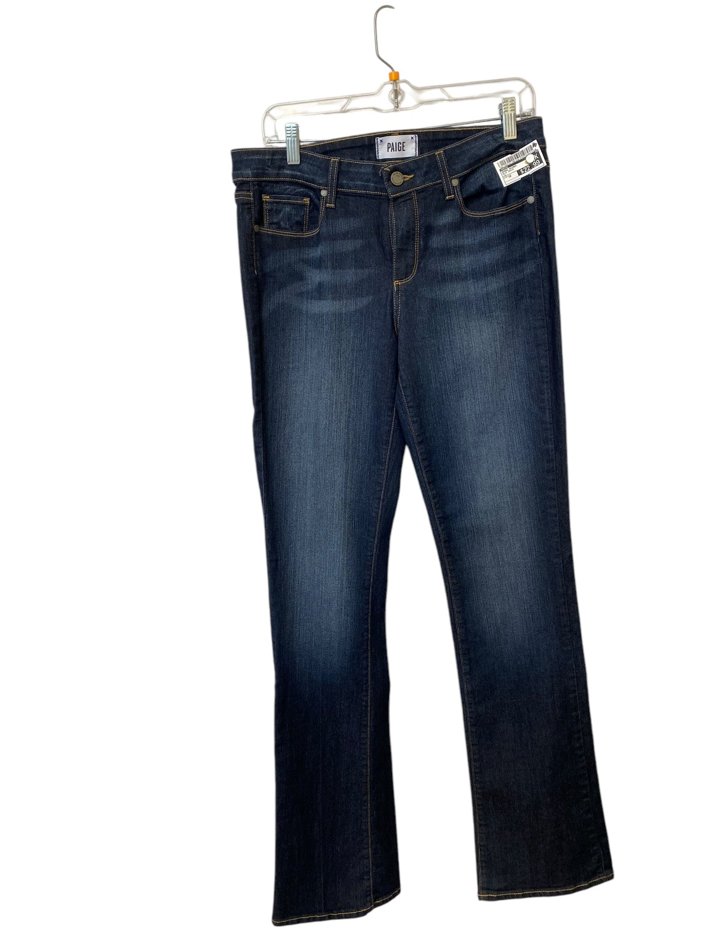 Jeans Skinny By Paige In Blue Denim, Size: 12