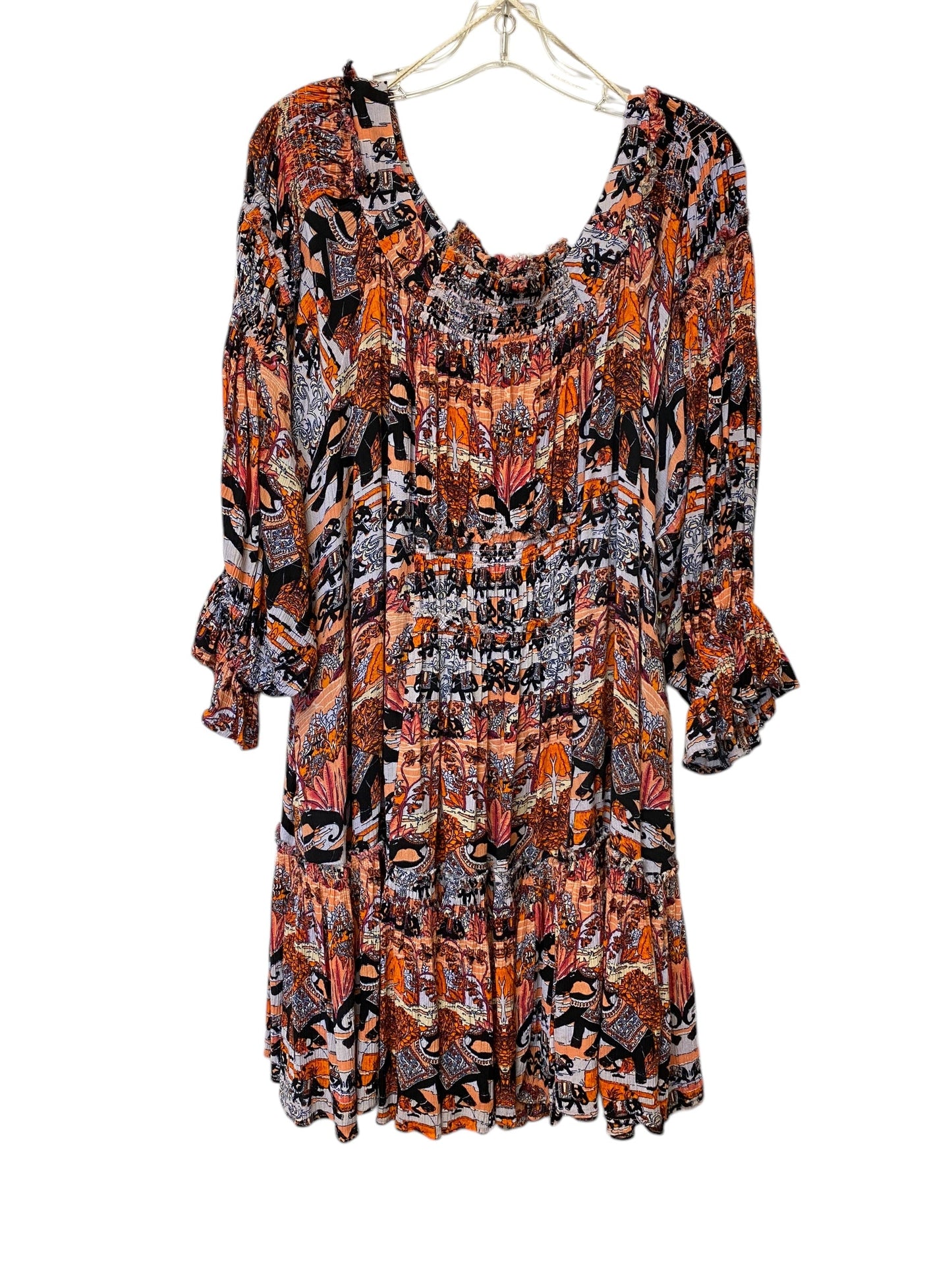 Dress Casual Short By Free People In Orange, Size: L