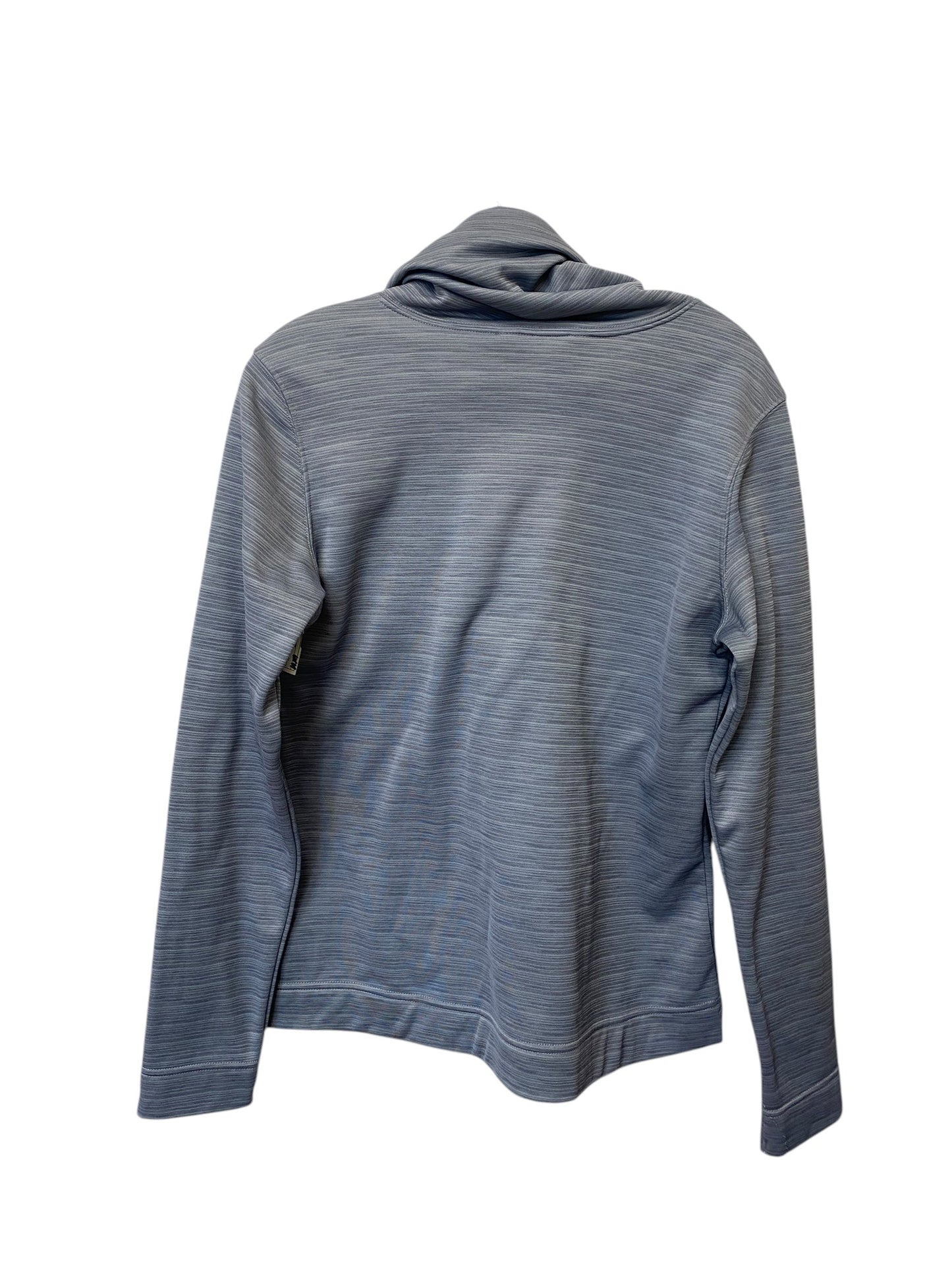 Athletic Top Long Sleeve Collar By The North Face In Grey, Size: M