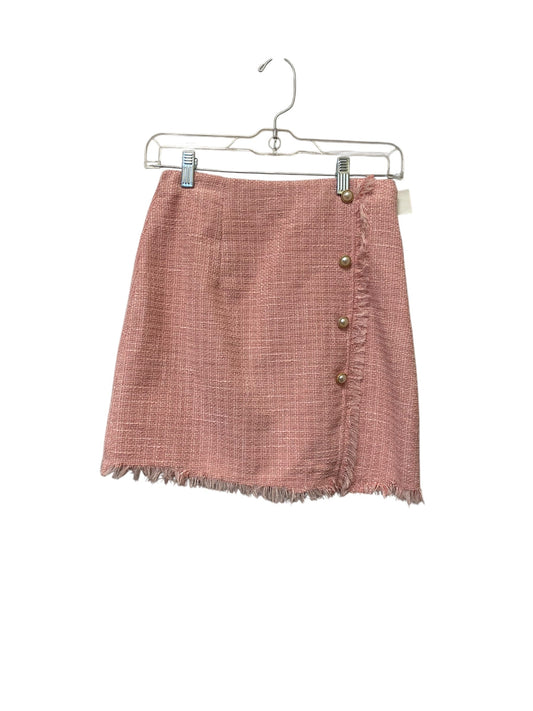 Skirt Mini & Short By Blue Rain In Pink, Size: Xs