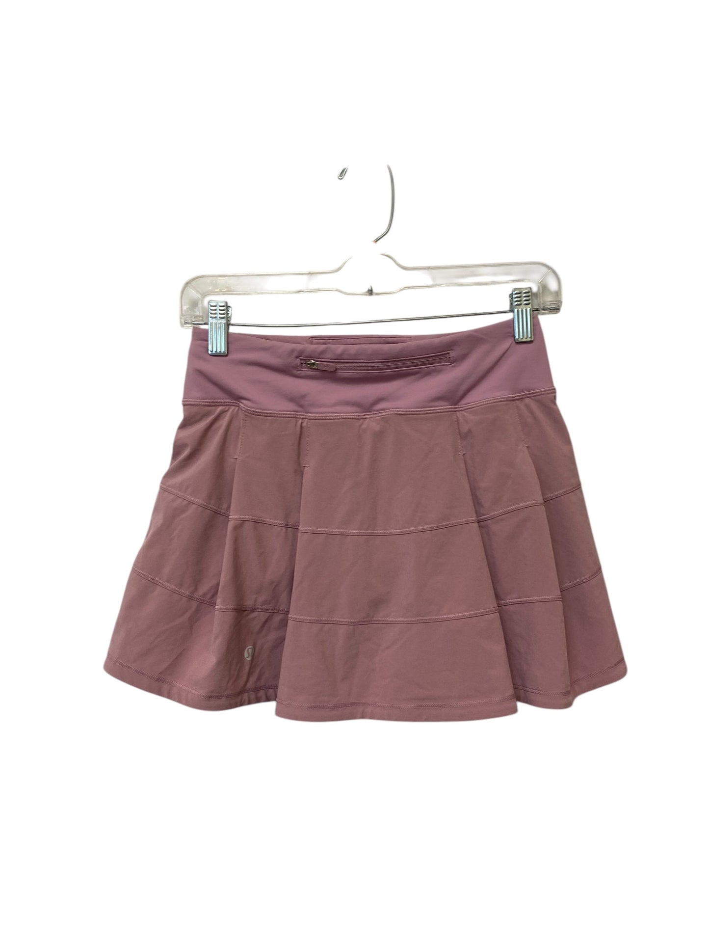 Athletic Skort By Lululemon In Pink, Size: 2