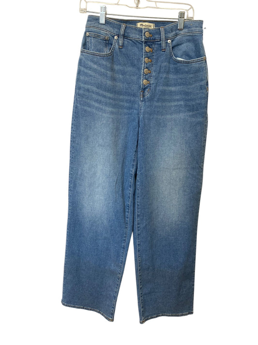 Jeans Wide Leg By Madewell In Blue Denim, Size: 6l