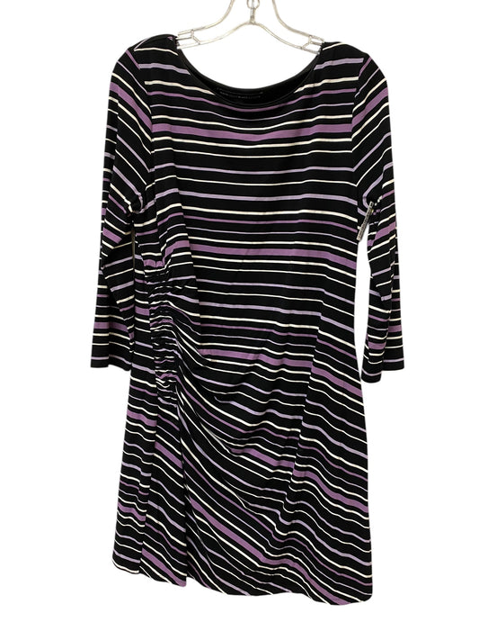 Dress Casual Short By White House Black Market In Black & Purple, Size: L
