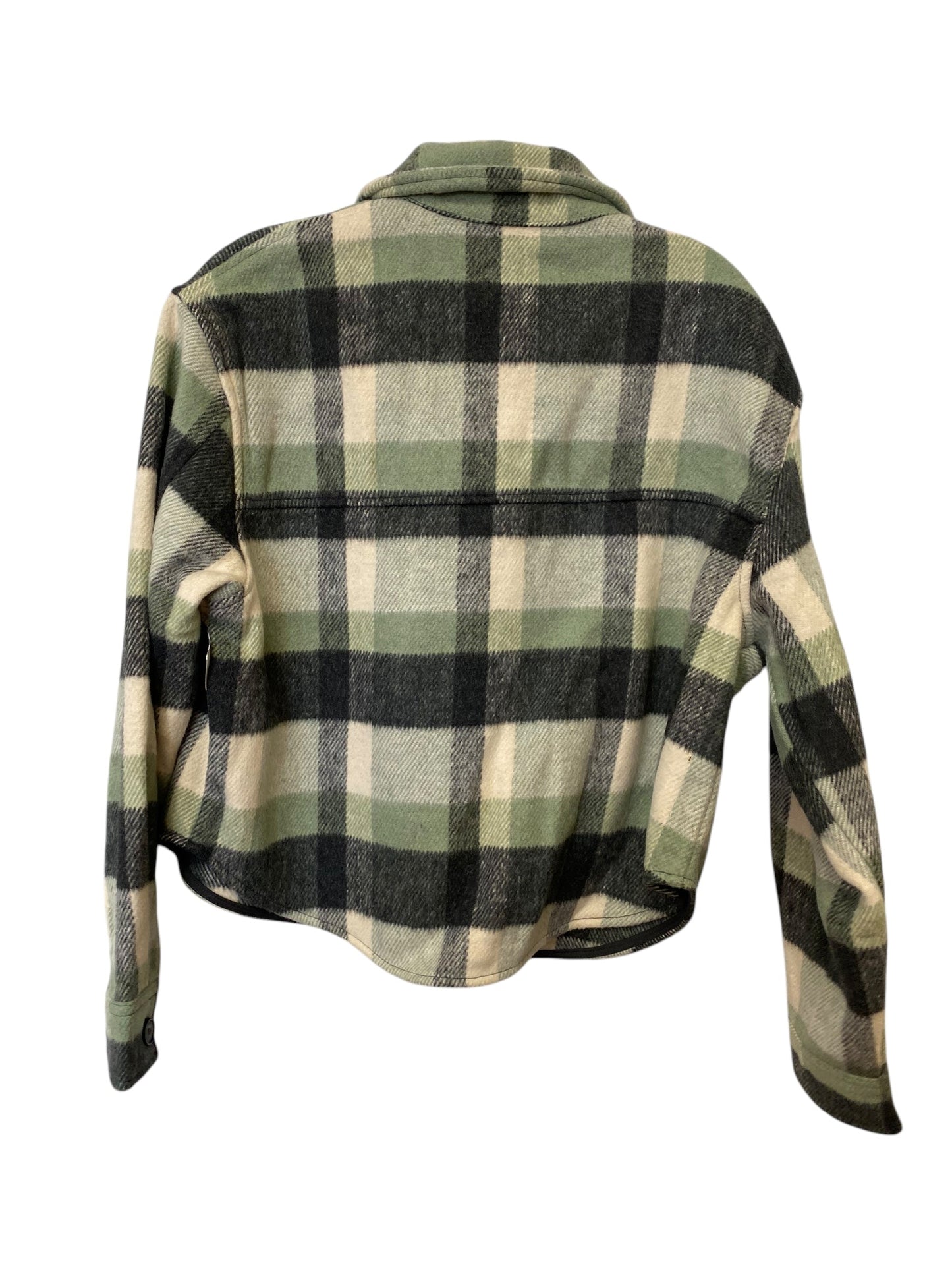 Jacket Shirt By Joie In Green, Size: M