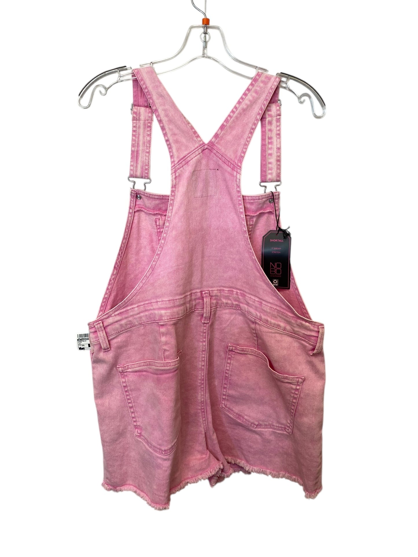 Shortalls By No Boundaries In Pink, Size: Xxl